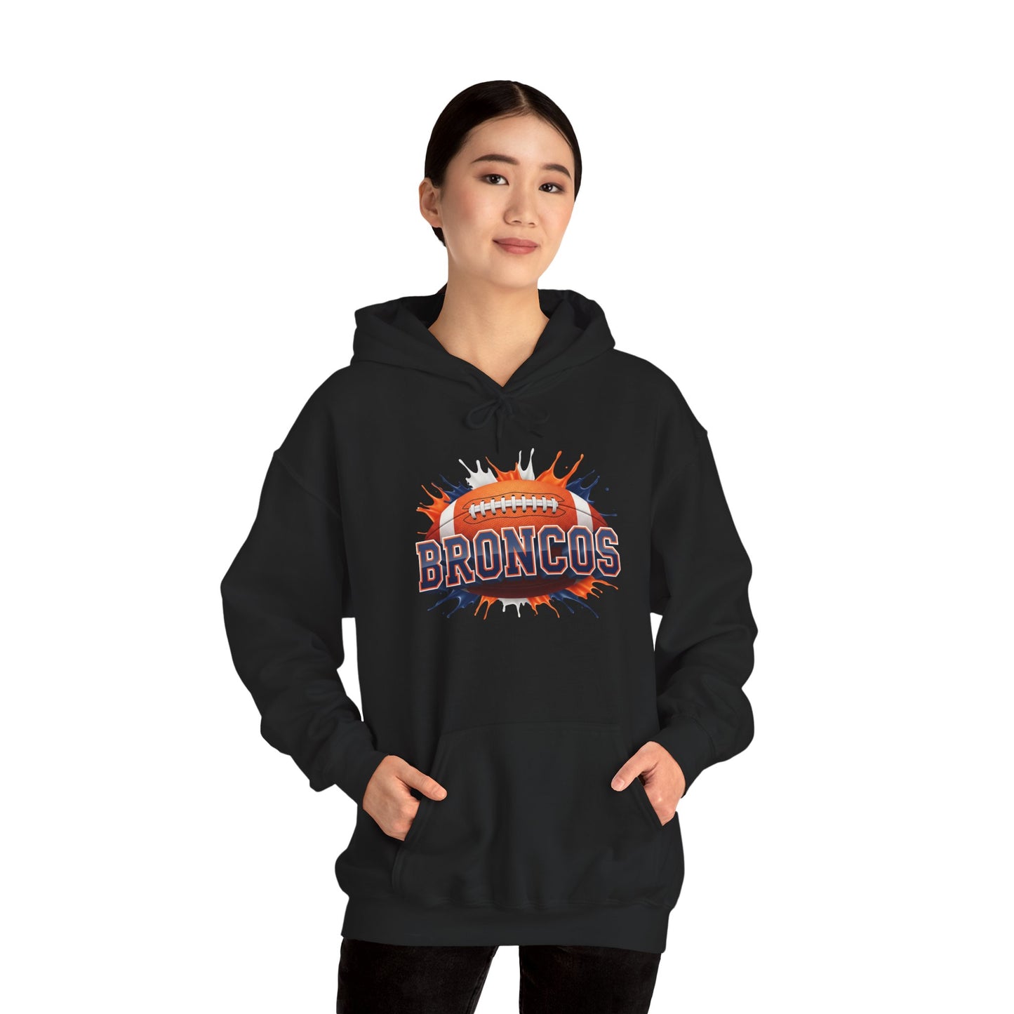 Denver Football Hoodie, Denver Team Hoodie, Football Gift for Denver Fans, Game Day Sports Fan Apparel, Football Fan Gift
