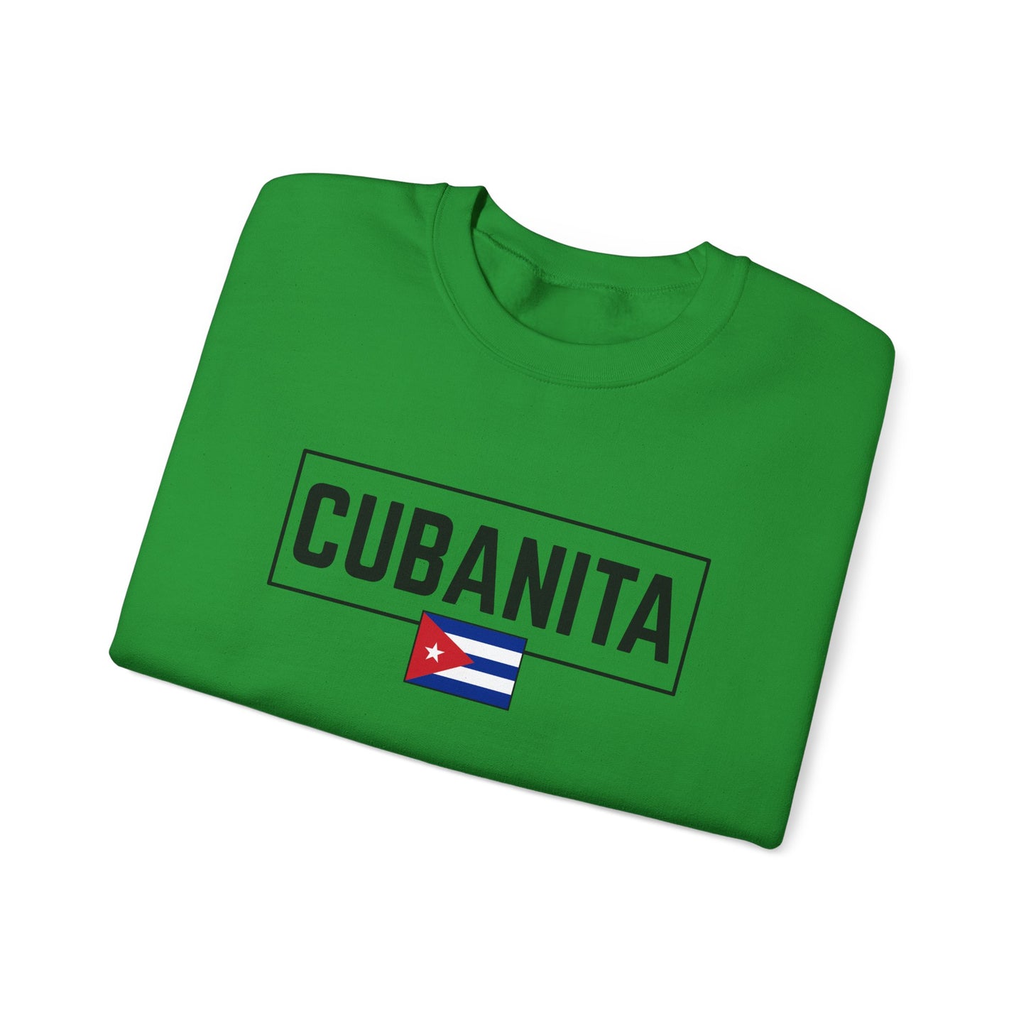 CUBANITA Sweatshirt – Cuban Flag Sweatshirt for Women, Latino Pride Sweatshirt, Cuba Heritage Top, Cuban Culture Graphic Sweatshirt