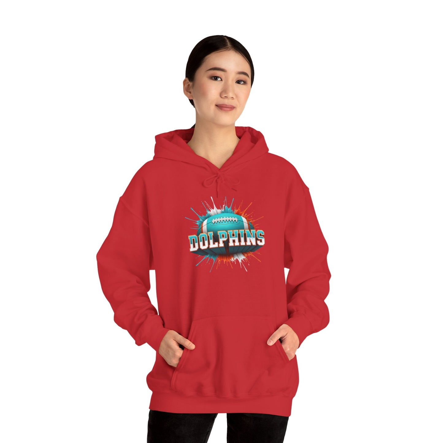 Miami Football Hoodie, Miami Team Hoodie, Football Gift for Miami Fans, Game Day Sports Fan Apparel, Football Fan Gift