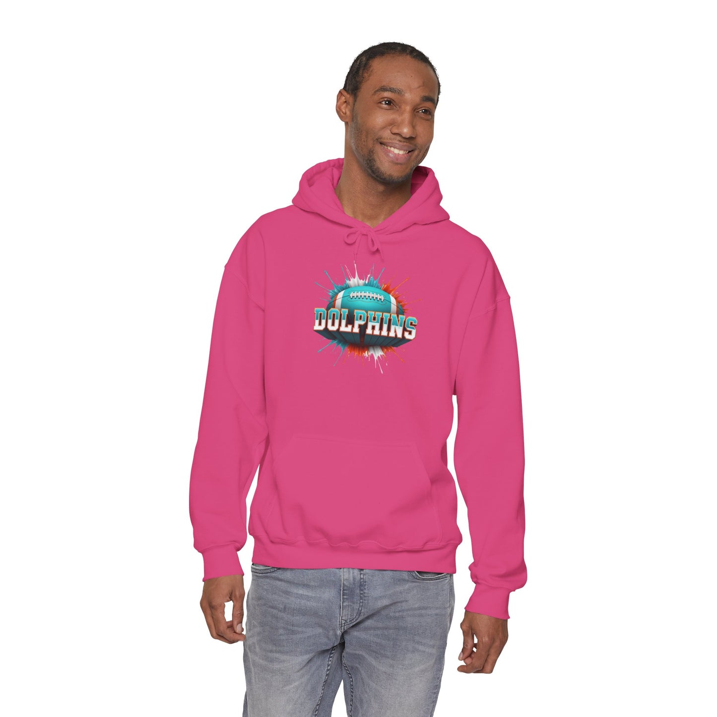 Miami Football Hoodie, Miami Team Hoodie, Football Gift for Miami Fans, Game Day Sports Fan Apparel, Football Fan Gift