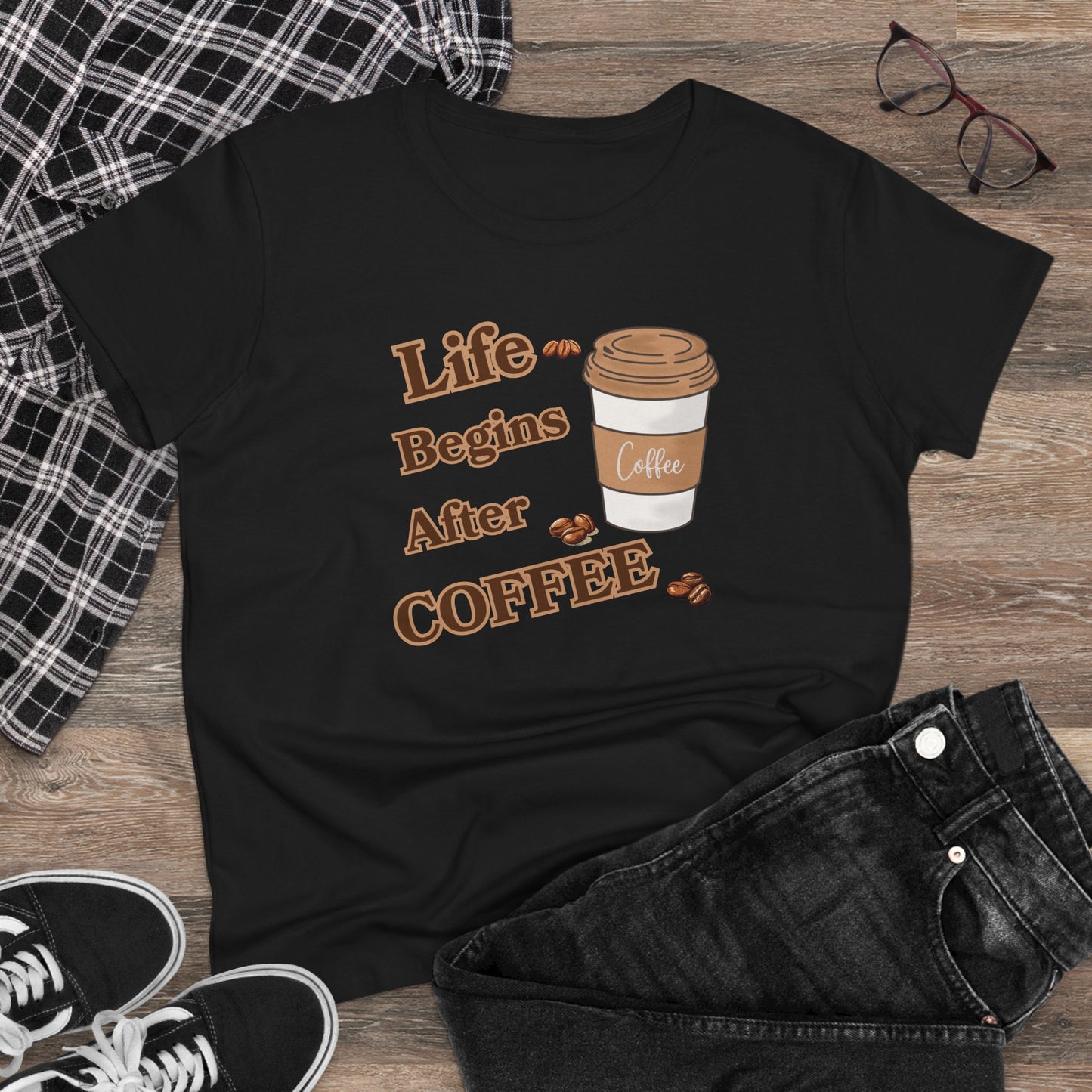 Life Begins After Coffee Shirt, Funny Coffee Shirt, Mother's Day Gift, Coffee Lover Gift, Mom Gift, Coffee Drinker Gift, Birthday Gift