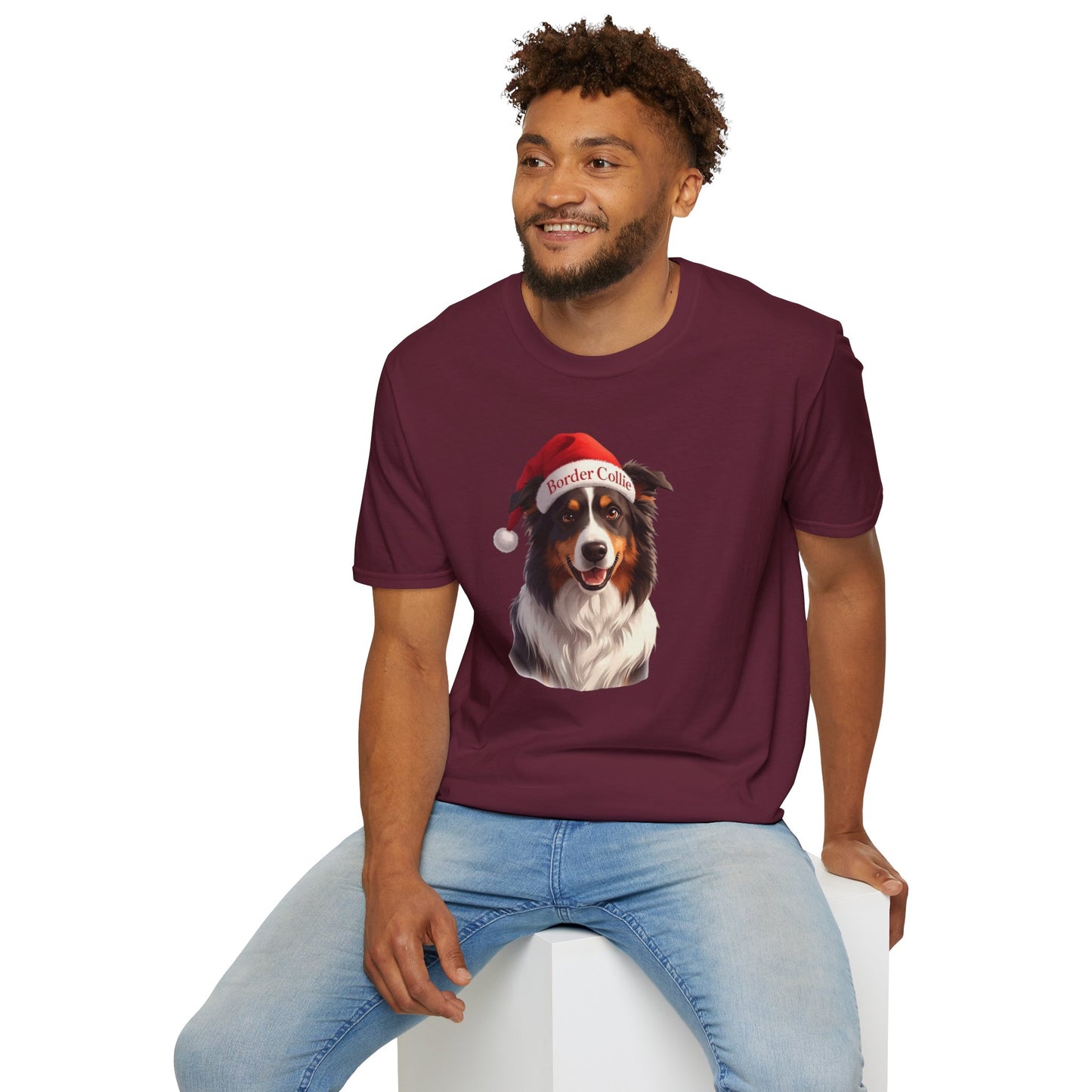 Border Collie Dog Portrait Shirt – Border Collie Dog Lover Gift, Cute Dog Mom Tee, Dog Dad Shirt, Pet Breed Apparel