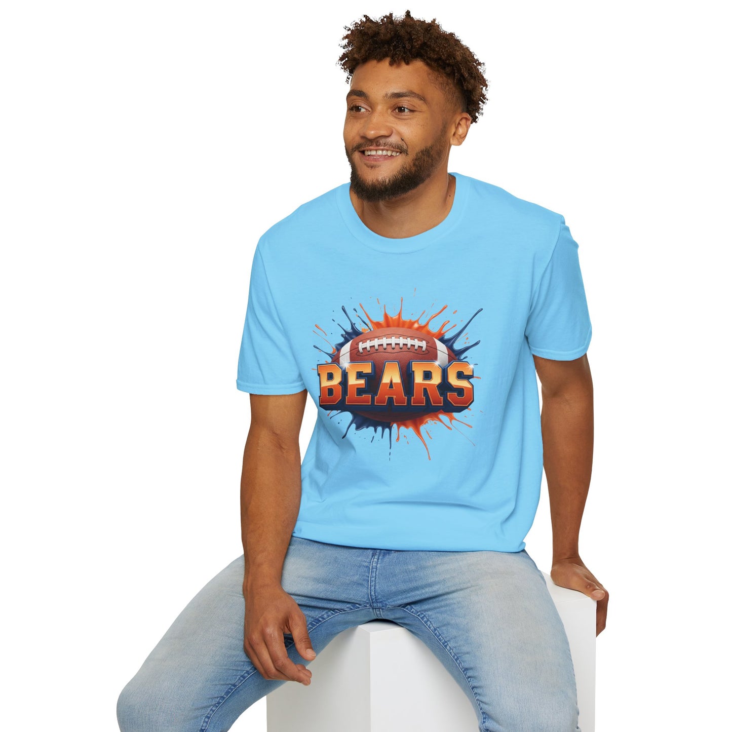 Chicago Football Unisex T-Shirt, Chicago Team Tee, Football Gift for Chicago Fans, Game Day Shirt, Sports Fan Apparel, Football Tee