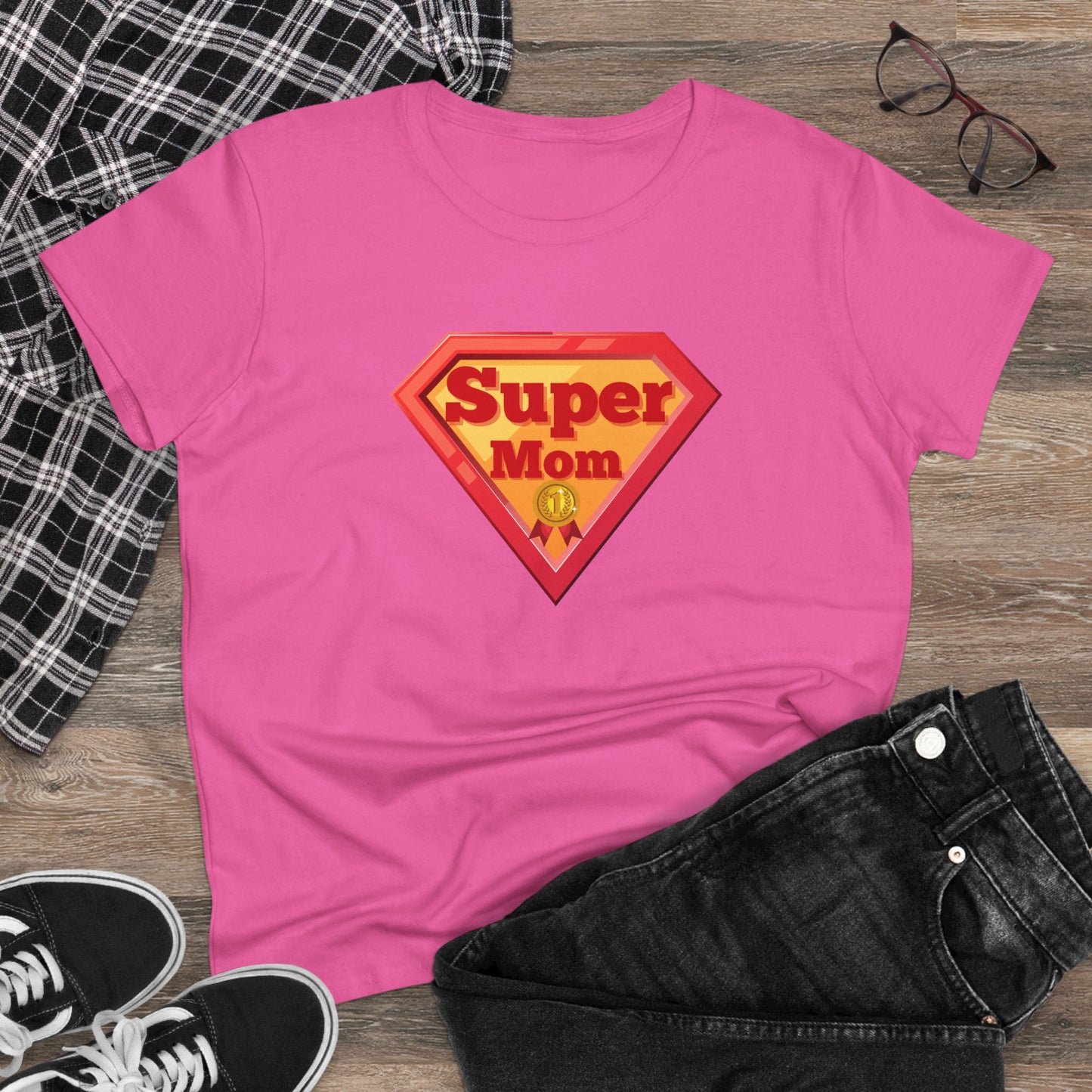 Supermom T-Shirt, Gift for Mom, Cute Summer Top, Mother's Day Gift, Family Gatherings, Casual Wear, Mom's Birthday, Supermom