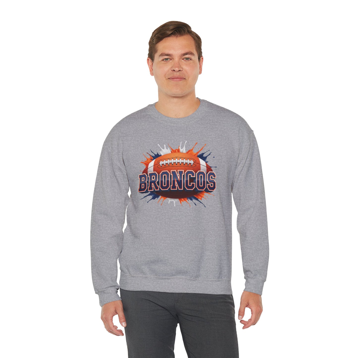 Denver Football Sweatshirt, Denver Team Sweatshirt, Football Gift for Denver Fans, Game Day Sports Fan Football Apparel