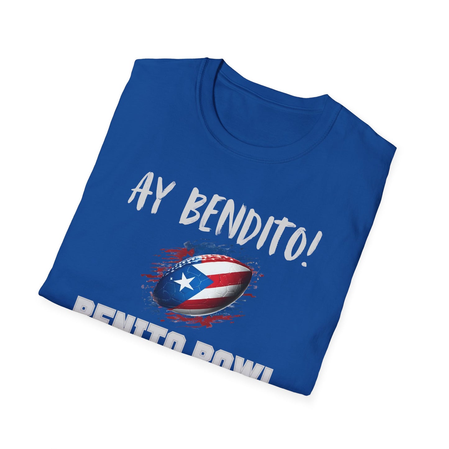 Ay Bendito! Benito Bowl T-Shirt, Halftime Benito Shirt, Football Fan Gift, Benito Tee, Puerto Rico Heritage Boriqua Pride Gift