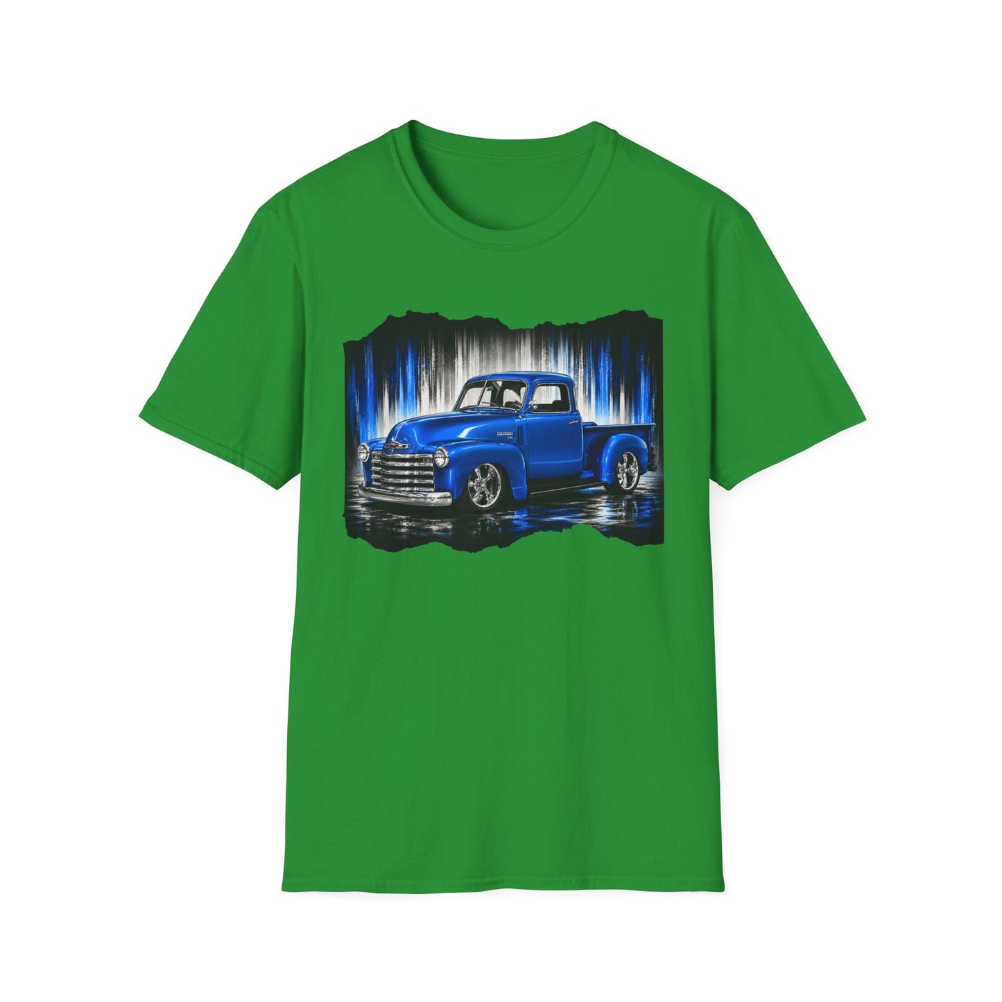 Vintage Truck Shirt, Blue Pickup Truck Tee, Classic Truck Graphic Shirt, Truck Enthusiast Gift, Retro Auto Unisex Tee
