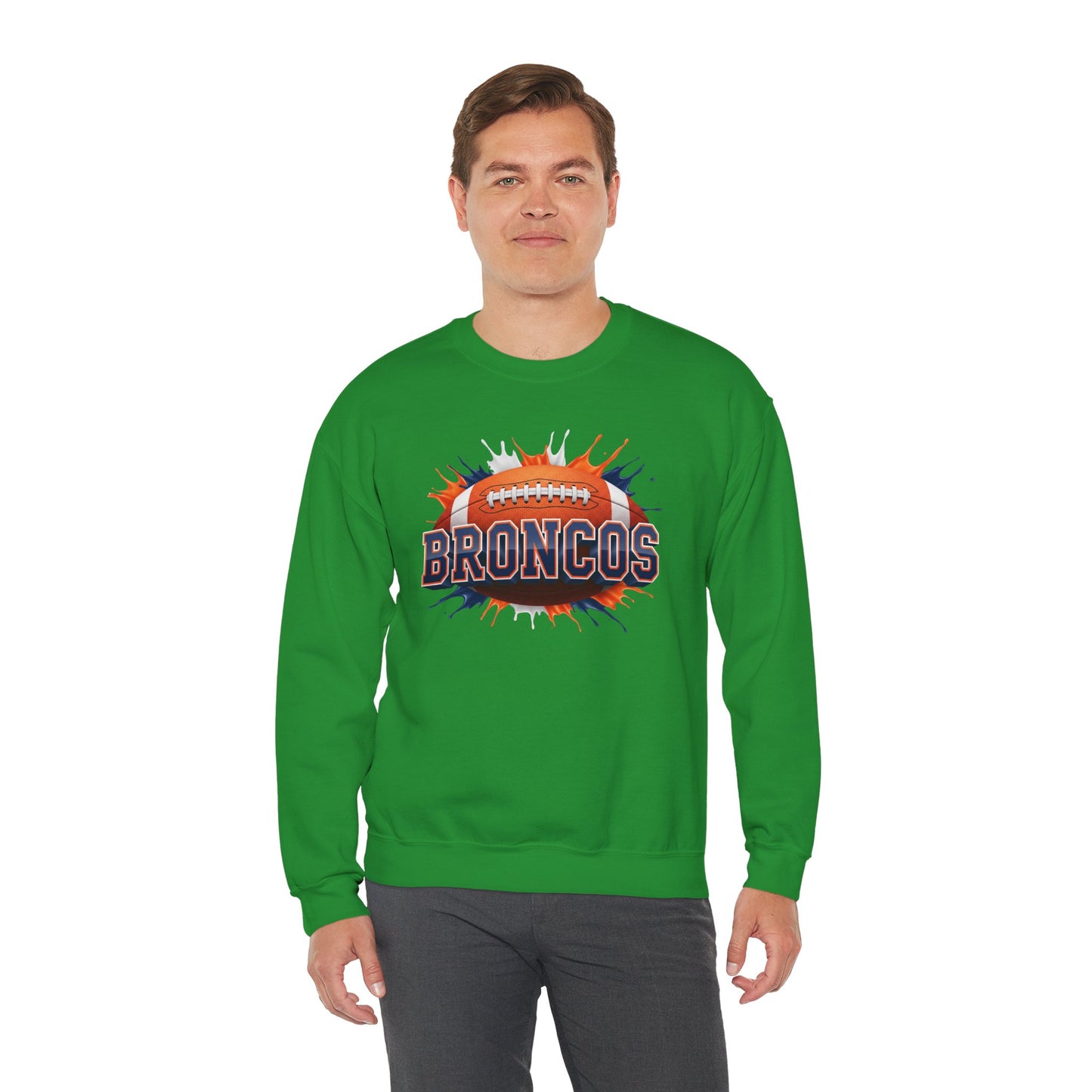Denver Football Sweatshirt, Denver Team Sweatshirt, Football Gift for Denver Fans, Game Day Sports Fan Football Apparel