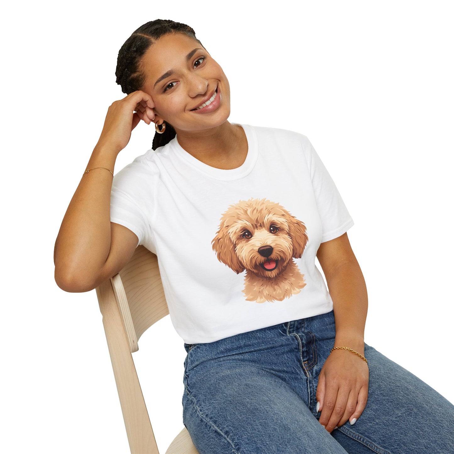 Labradoodle Dog Portrait Shirt – Labradoodle Dog Lover Gift, Cute Dog Mom Tee, Dog Dad Shirt, Pet Breed Apparel