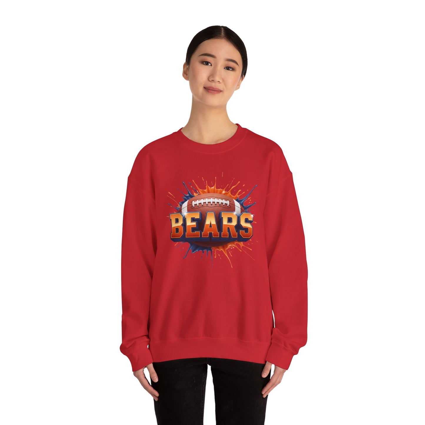 Chicago Football Sweatshirt, Chicago Team Sweatshirt, Football Gift for Chicago Fans, Game Day Sports Fan Football Apparel
