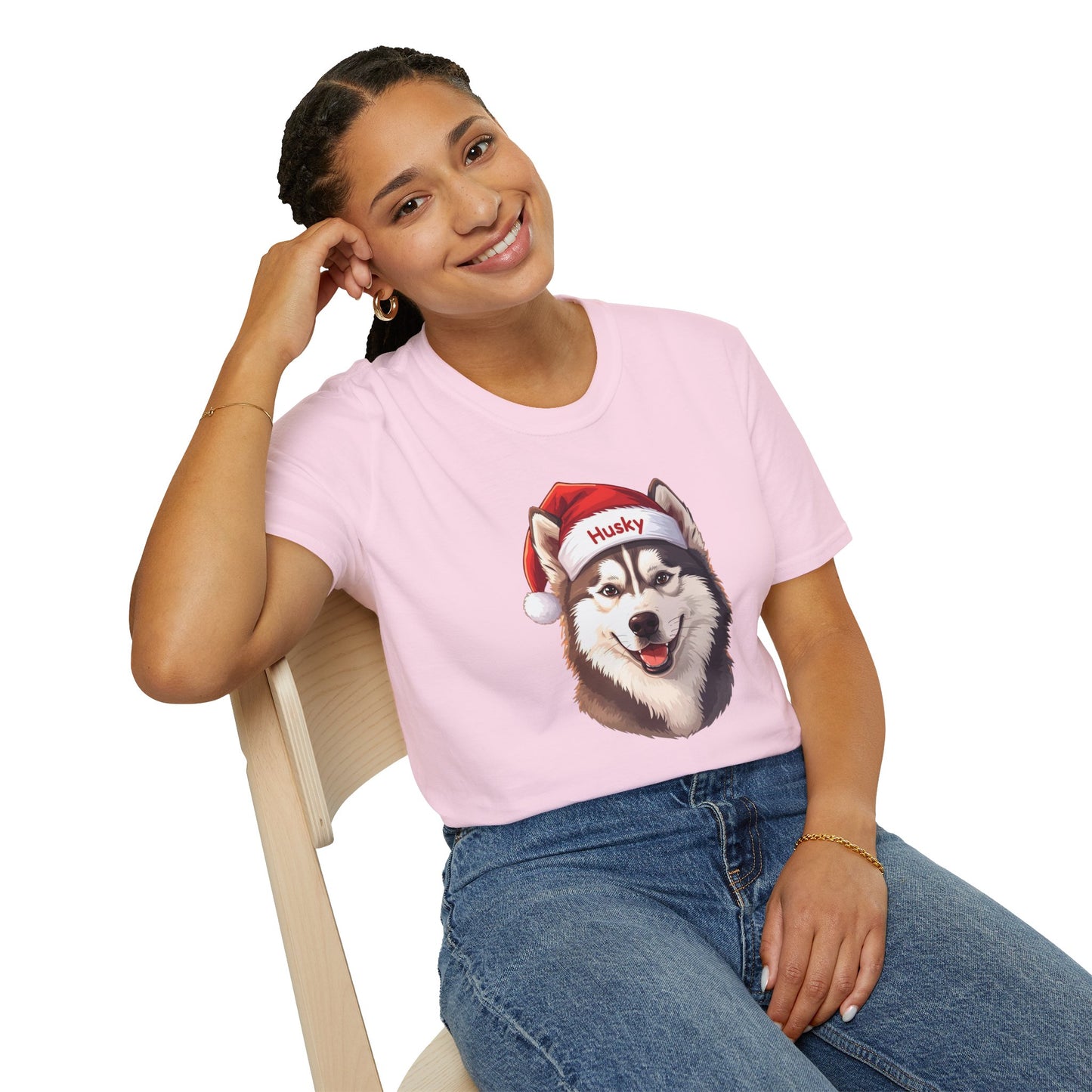 Siberian Husky Dog Portrait Shirt – Husky Dog Lover Gift, Cute Dog Mom Tee, Dog Dad Shirt, Pet Breed Apparel