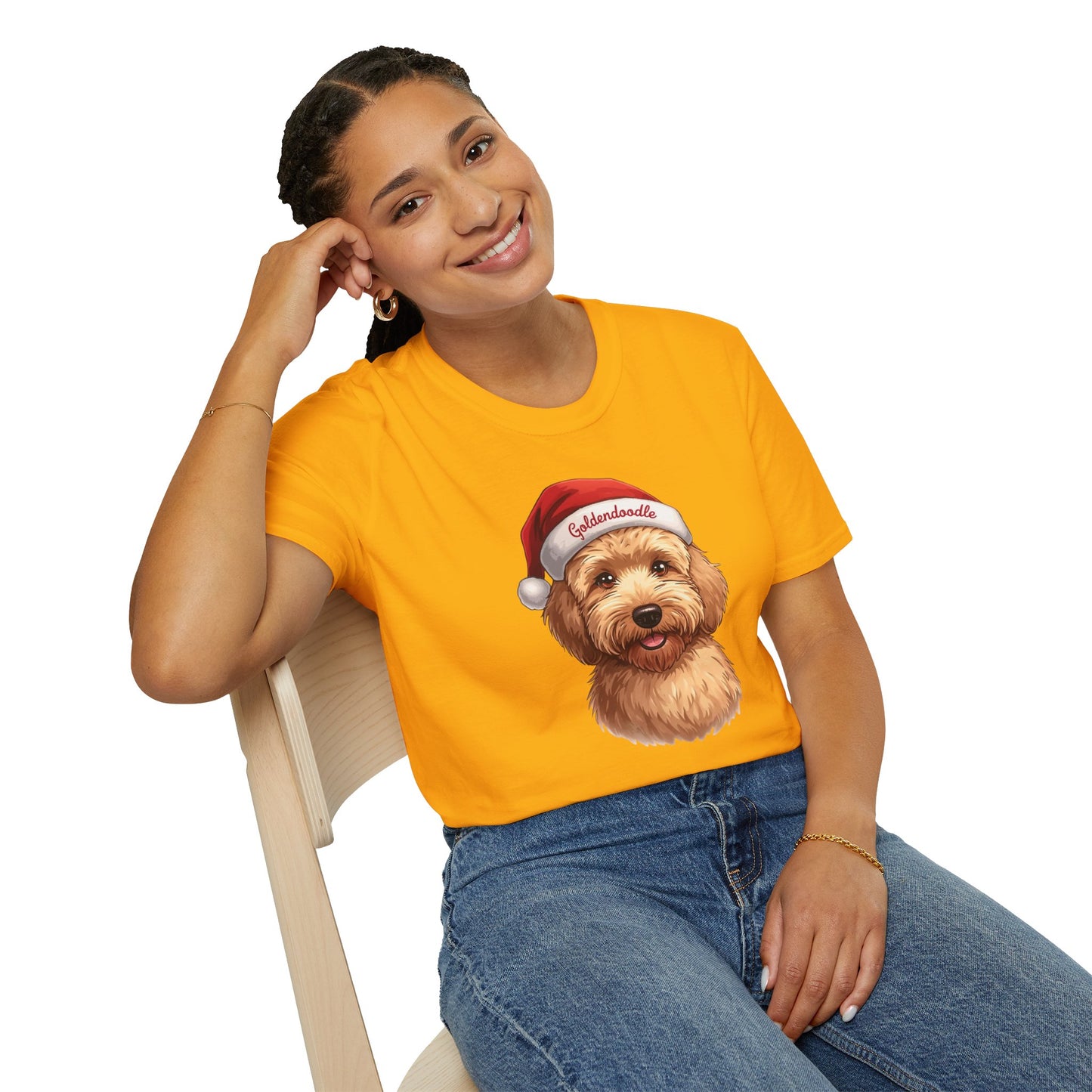 Goldendoodle Dog Portrait Shirt – Goldendoodle Dog Lover Gift, Cute Dog Mom Tee, Dog Dad Shirt, Pet Breed Apparel