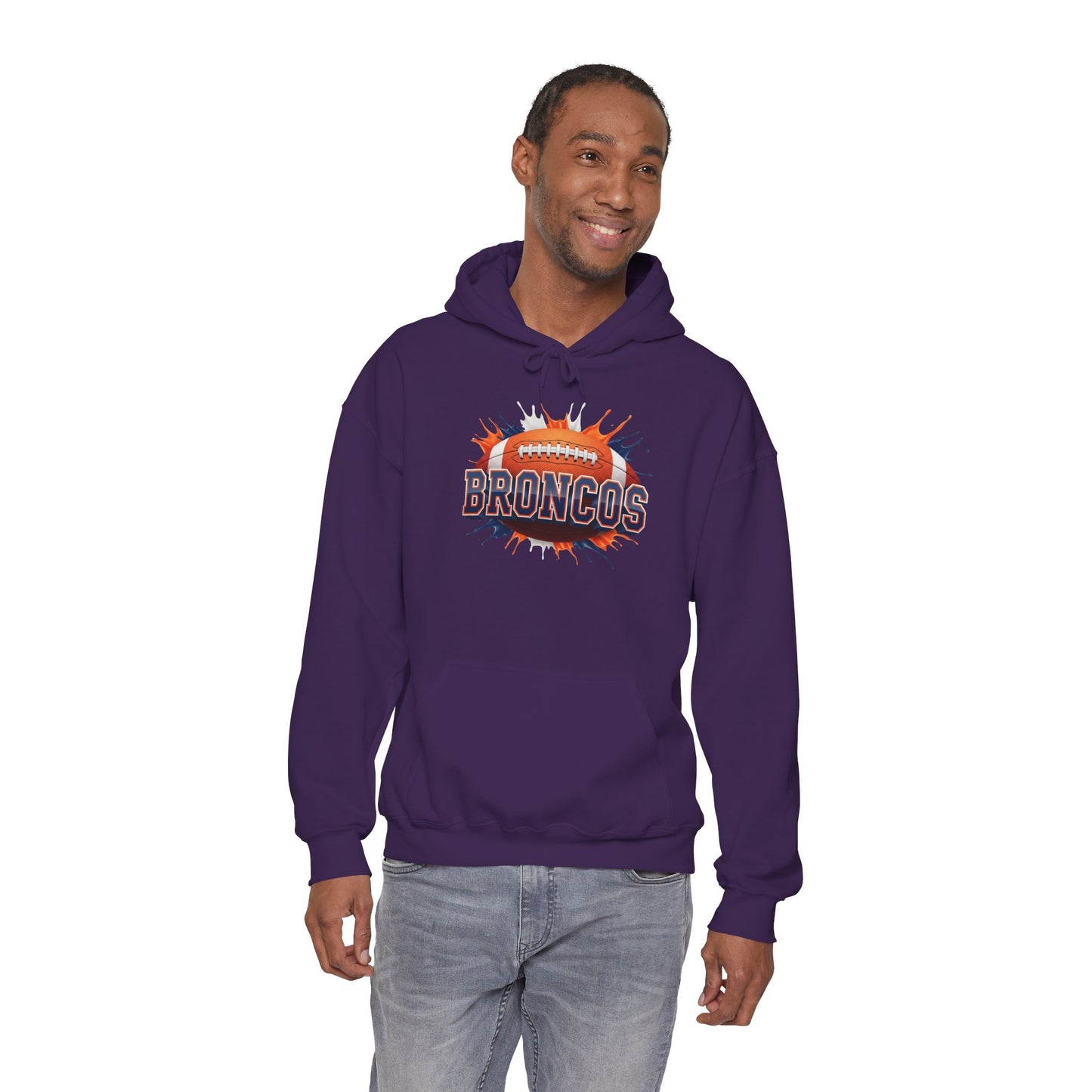 Denver Football Hoodie, Denver Team Hoodie, Football Gift for Denver Fans, Game Day Sports Fan Apparel, Football Fan Gift