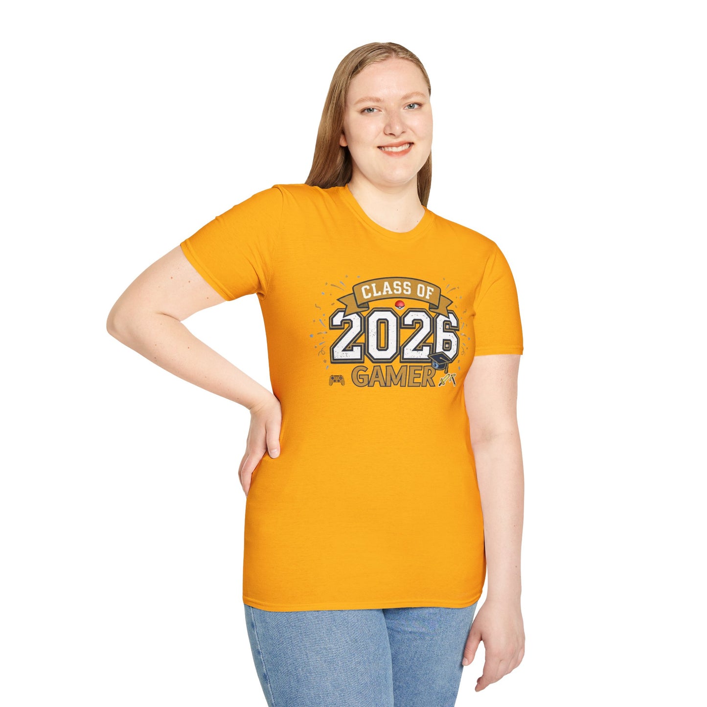 Class of 2026 Gamer T-Shirt – Graduation Gift for Gamers, Senior 2026 Shirt, Video Game Grad Tee, High School or College