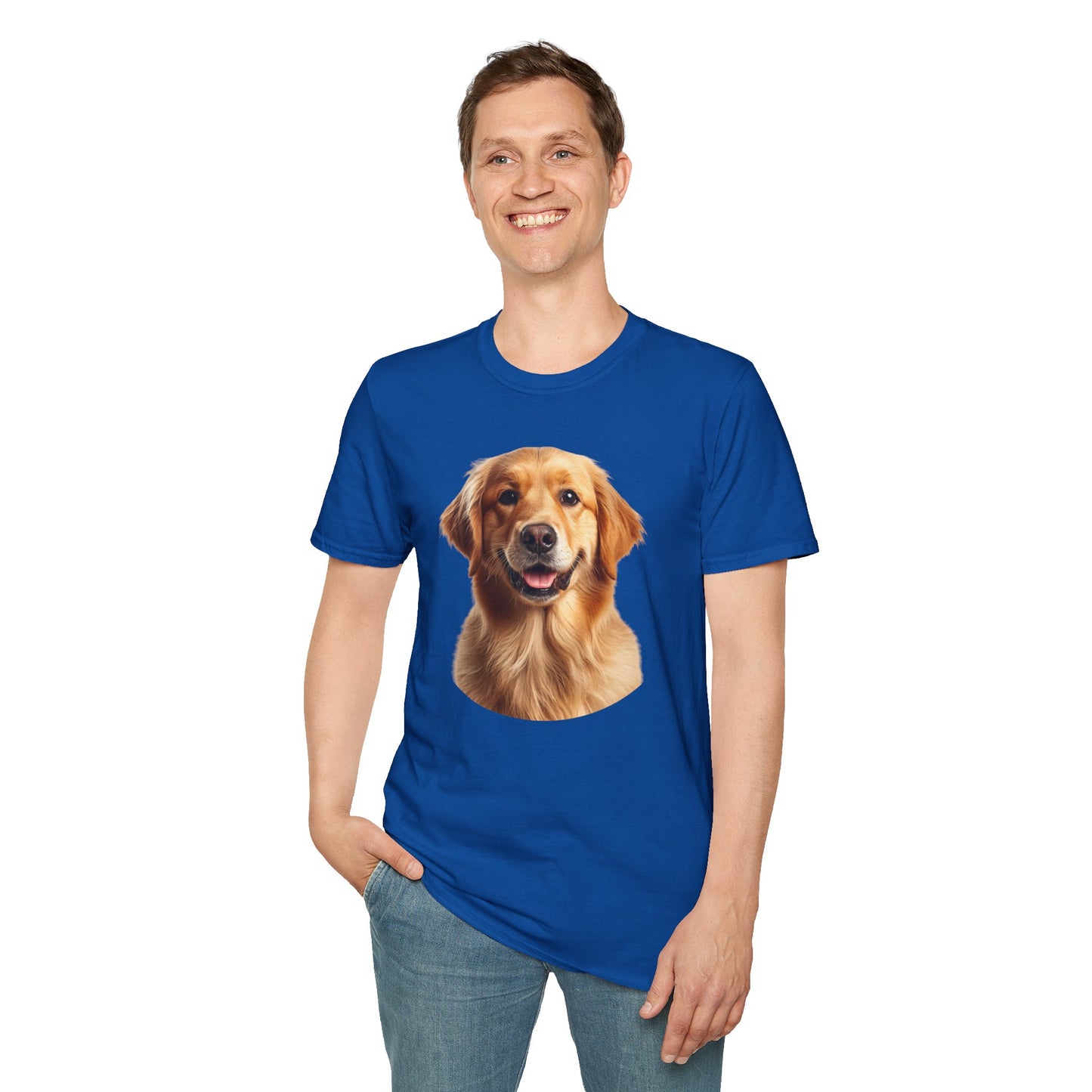 Golden Retriever Dog Portrait Shirt – Lab Dog Lover Gift, Cute Dog Mom Tee, Dog Dad Shirt, Pet Breed Apparel