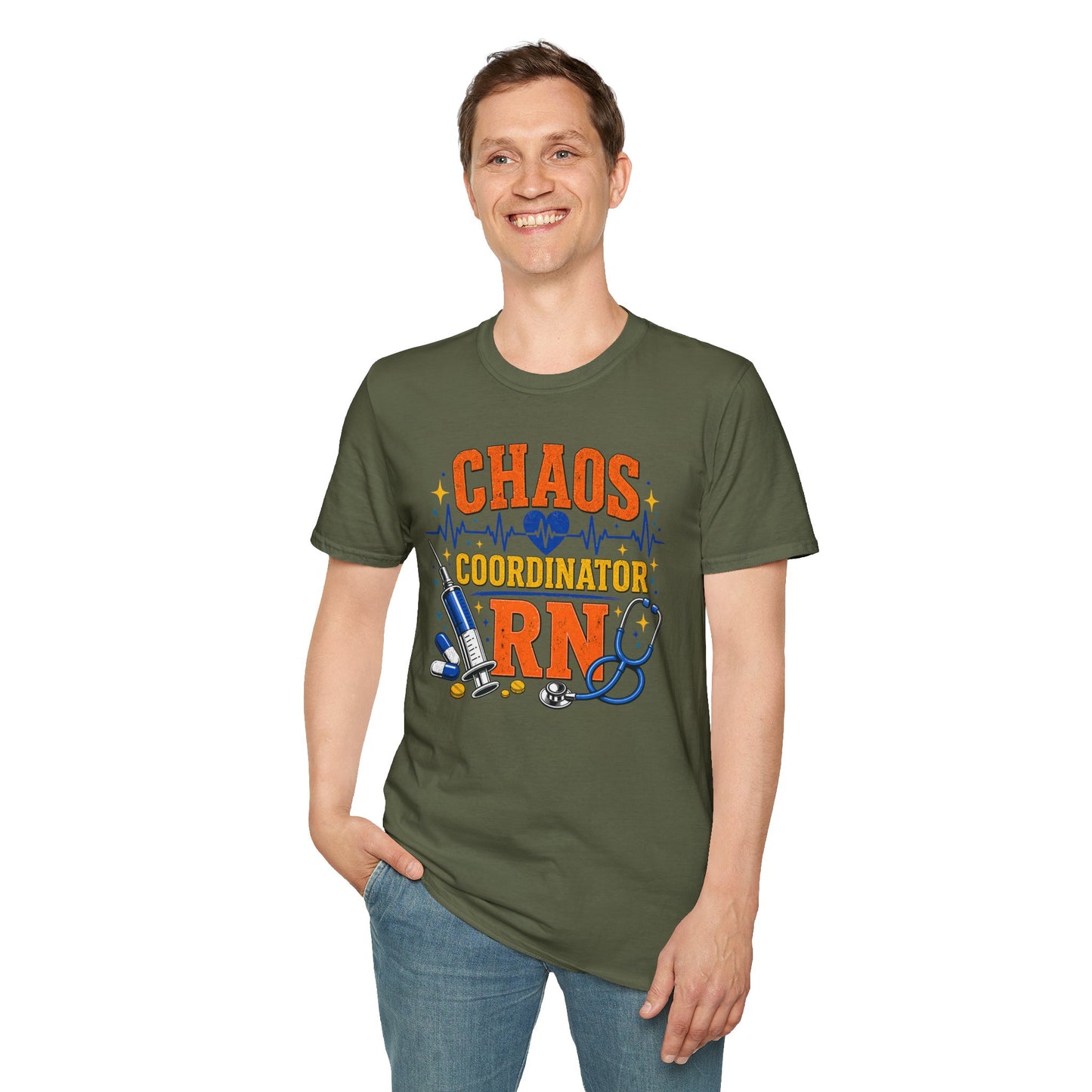 Chaos Coordinator RN Shirt – Funny Nurse Shirt – Nurse Life Tee – Medical Humor Gift for Nurses, RN LPN CNA Nursing Shirt