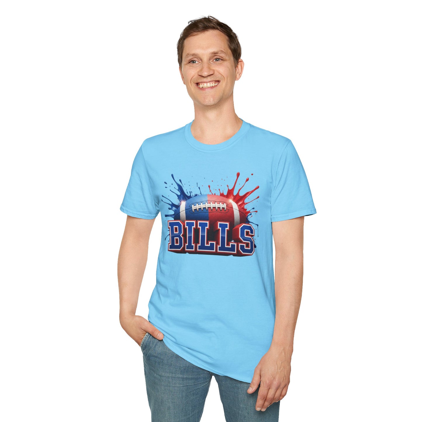 Buffalo Football Unisex T-Shirt, Buffalo Team Tee, Football Gift for Buffalo Fans, Game Day Shirt, Sports Fan Apparel Football Tee