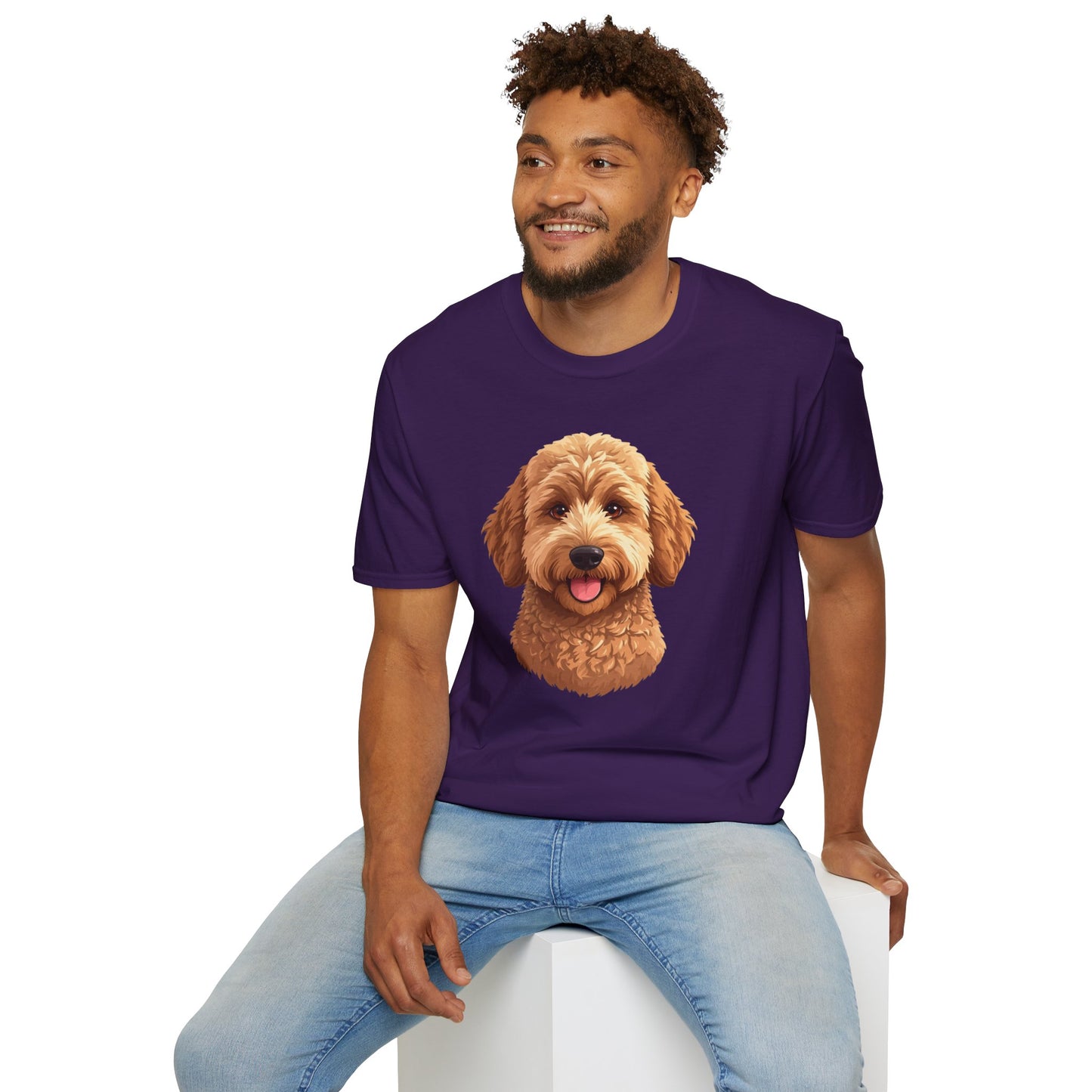 Goldendoodle Dog Portrait Shirt – Goldendoodle Dog Lover Gift, Cute Dog Mom Tee, Dog Dad Shirt, Pet Breed Apparel