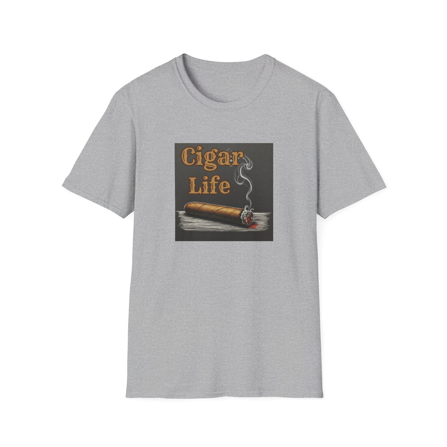 Cigar Life Unisex T-Shirt, BBQ Pool Party Shirt, Fathers Day Gift, Relaxation Leisure, Cigar lover Gift, Grandpa Gift