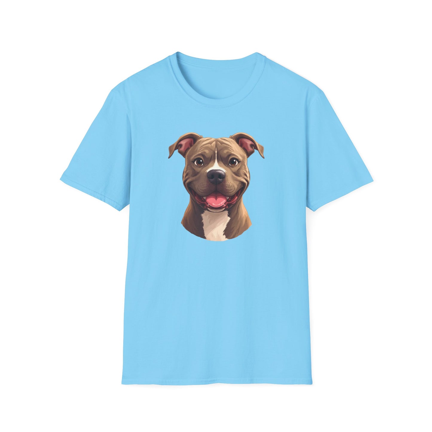 Pit Bull Terrier Dog Portrait Shirt – Pitbull Dog Lover Gift, Cute Dog Mom Tee, Dog Dad Shirt, Pet Breed Apparel