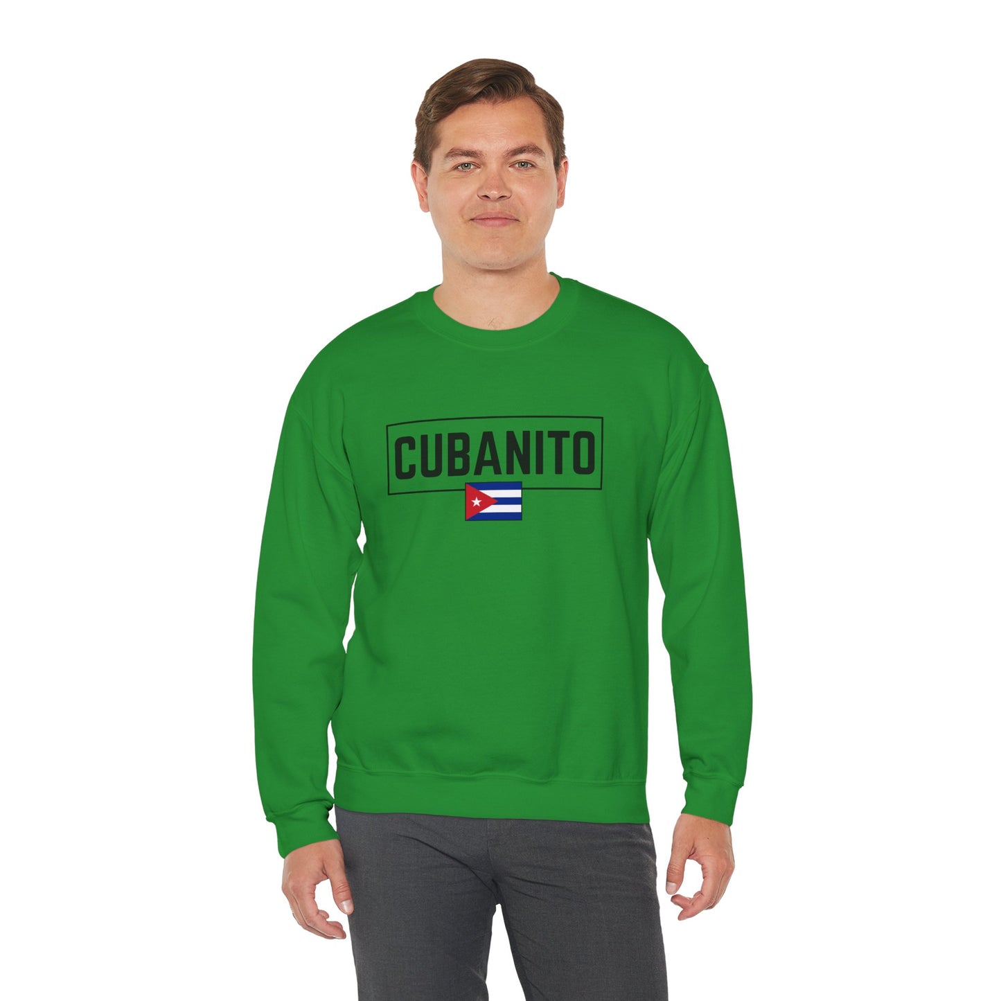 CUBANITO Sweatshirt – Cuban Flag Sweatshirt for Men, Latino Pride Sweatshirt, Cuba Heritage Top, Cuban Culture Graphic Sweatshirt