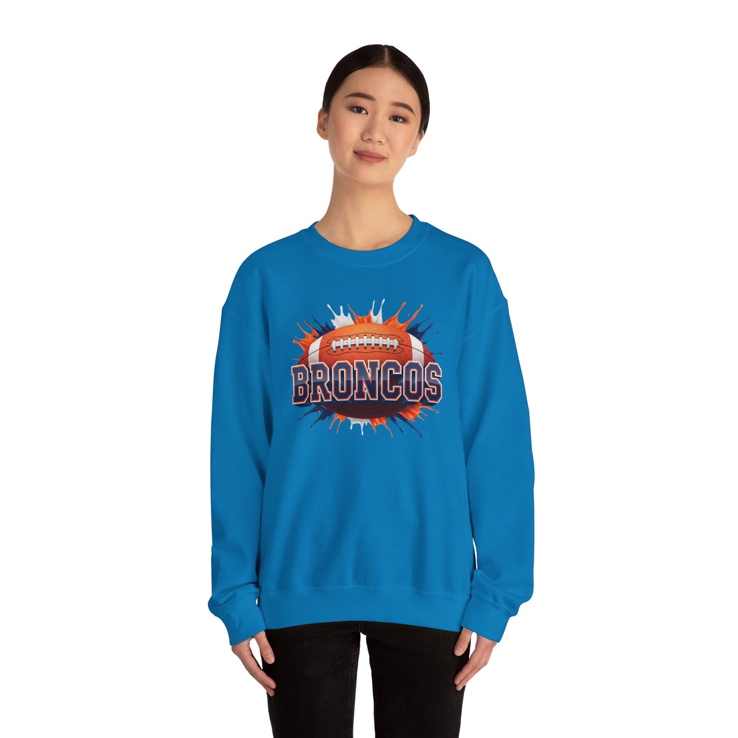 Denver Football Sweatshirt, Denver Team Sweatshirt, Football Gift for Denver Fans, Game Day Sports Fan Football Apparel