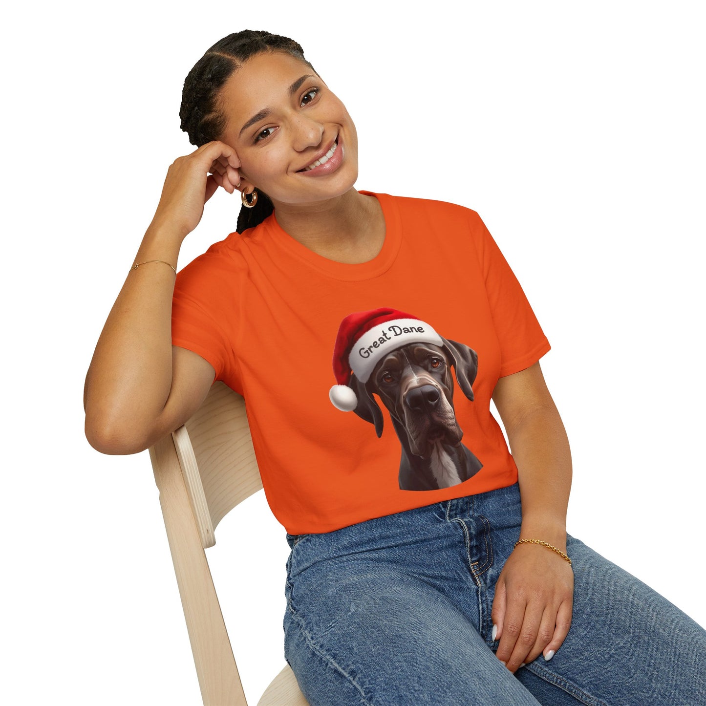 Great Dane Dog Portrait Shirt – Great Dane Dog Lover Gift, Cute Dog Mom Tee, Dog Dad Shirt, Pet Breed Apparel