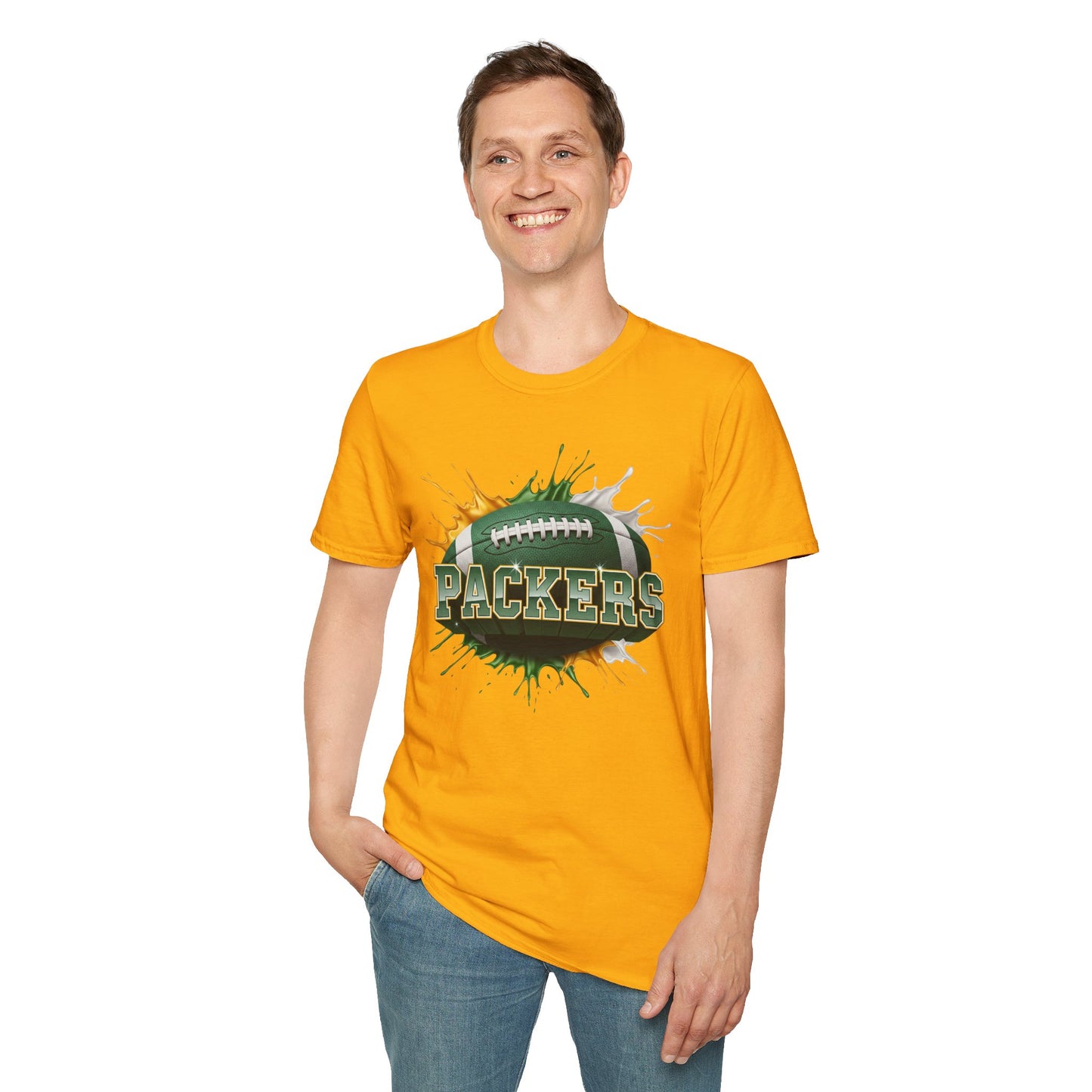 Green Bay Football Unisex T-Shirt, Green Bay Team Tee, Football Gift for Green Bay Fans, Game Day Shirt, Sports Fan Apparel Football Tee