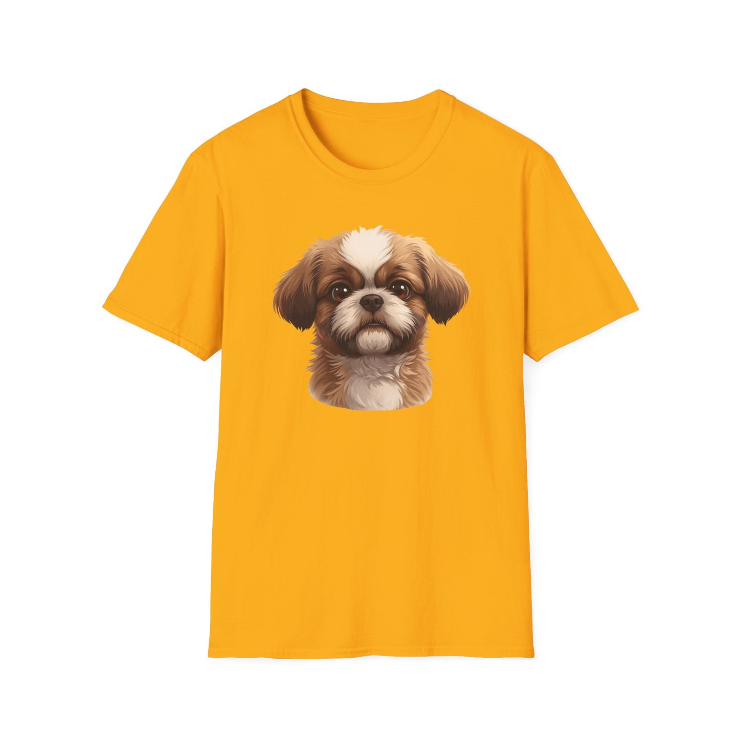 Shih Tzu Dog Portrait Shirt – Shih Tzu Shepherd Dog Lover Gift, Cute Dog Mom Tee, Dog Dad Shirt, Pet Breed Apparel