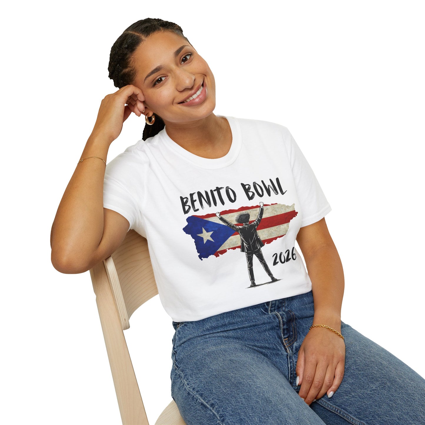 Benito Bowl 2026 PR Flag, Benito Bowl T-Shirt, Football Fan Gift, Puerto Rico Boricua Heritage Culture Pride Tee