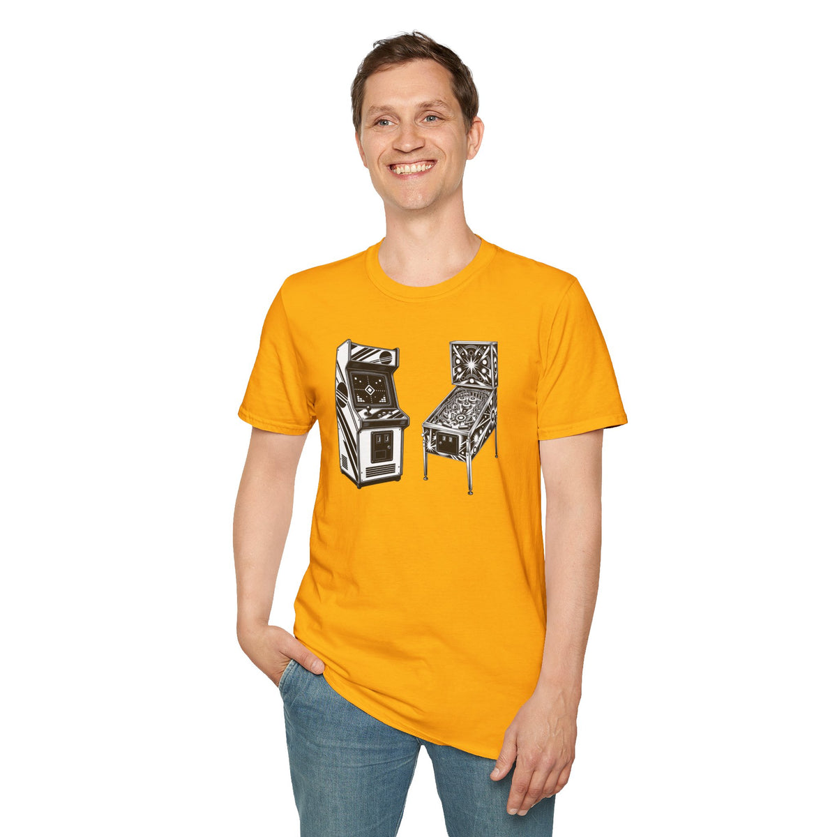 Arcade Game Shirt, Retro Pinball T-Shirt, Vintage Gaming Tee, Game Room Gift, Old School Gamer Shirt