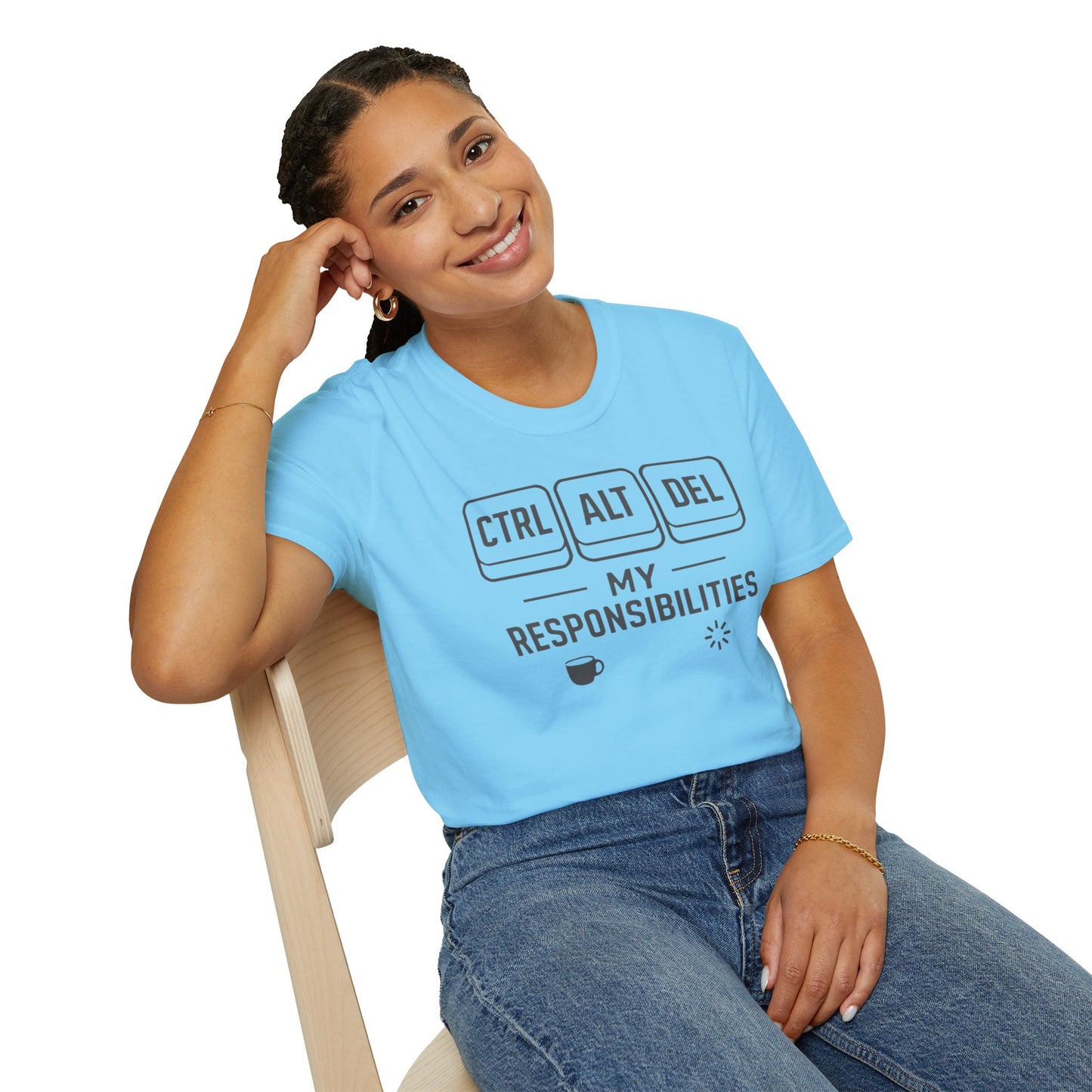Funny Programmer Shirt, Ctrl Alt Del My Responsibilities Tee, Tech Humor Shirt, Geek Gift, Computer Nerd Unisex Tee