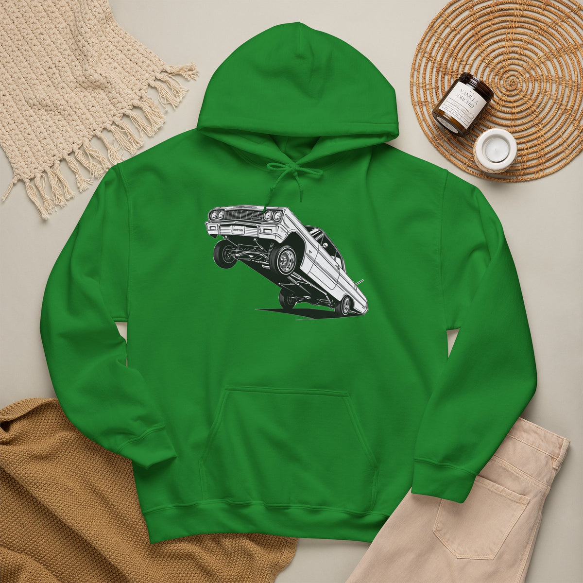 Classic Car Hoodie, Lowrider Car Hoodie, Vintage Auto Hoodie, Car Enthusiast Sweatshirt, Unisex Automotive Hoodie
