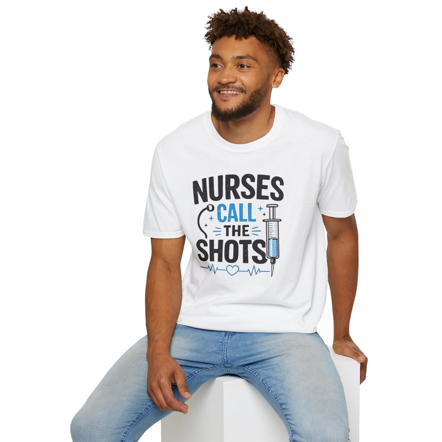 Nurses Call The Shots Shirt Funny Nurse Gift Medical Humor RN CNA Nursing Tee
