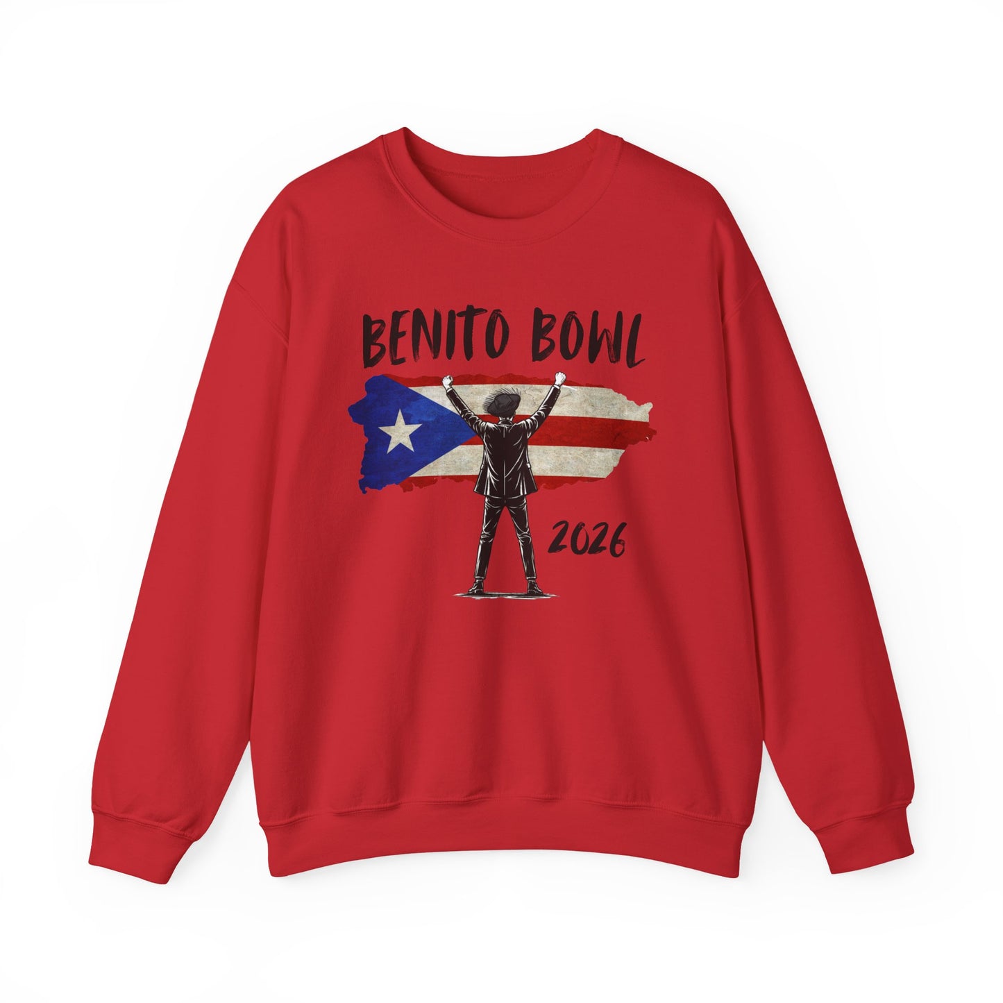 Benito Bowl 2026 PR Flag Sweatshirt, Benito Bowl, Football Fan Gift, Puerto Rico Boricua Heritage Culture Pride sweatshirt