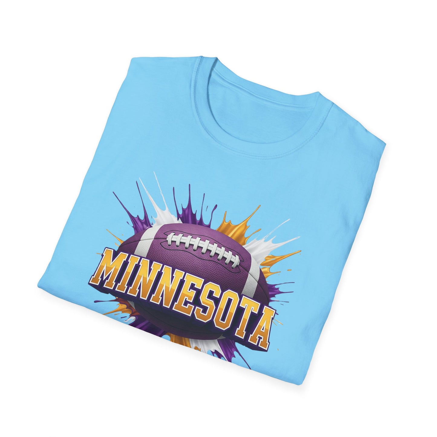 Minnesota Football Unisex T-Shirt, Minnesota Team Tee, Football Gift for Minnesota Fans, Game Day Shirt, Sports Fan Apparel Football Tee