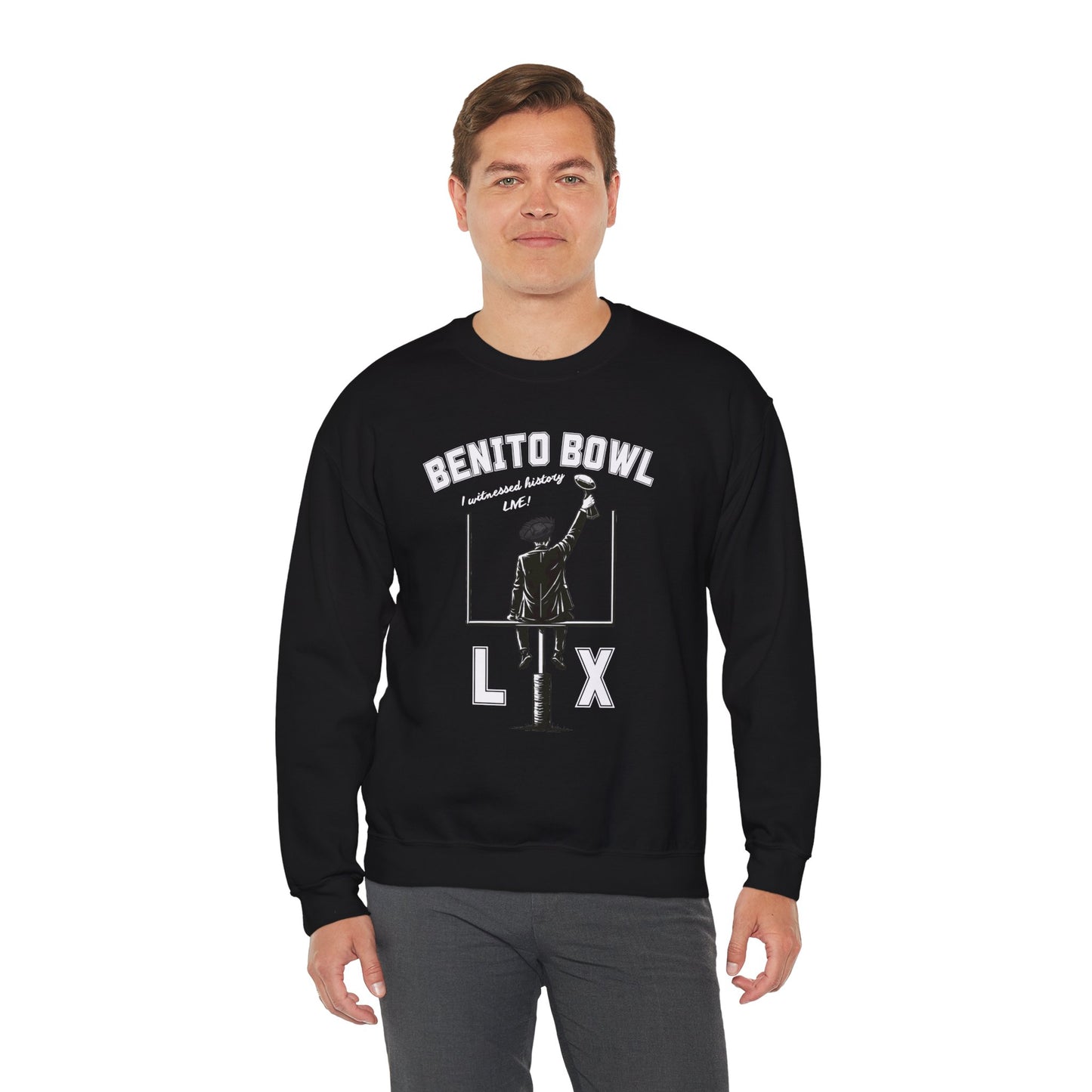 Benito Bowl LX Witnessed History Live Halftime Sweatshirt, Football Fan Gift, Benito Sweatshirt, Puerto Rico Boricua Heritage