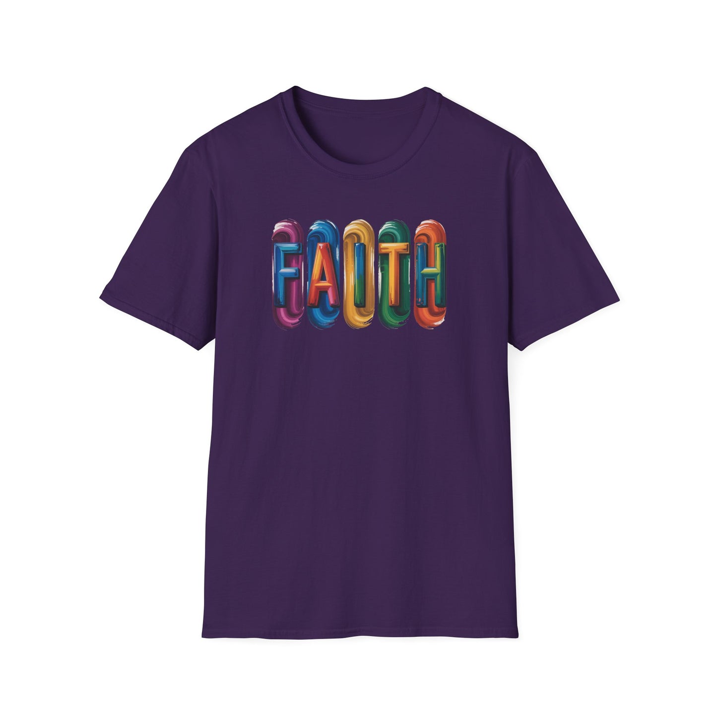 FAITH T-Shirt – Inspirational Christian Shirt for Men & Women, Colorful Faith Graphic Tee, Motivational Religious Apparel