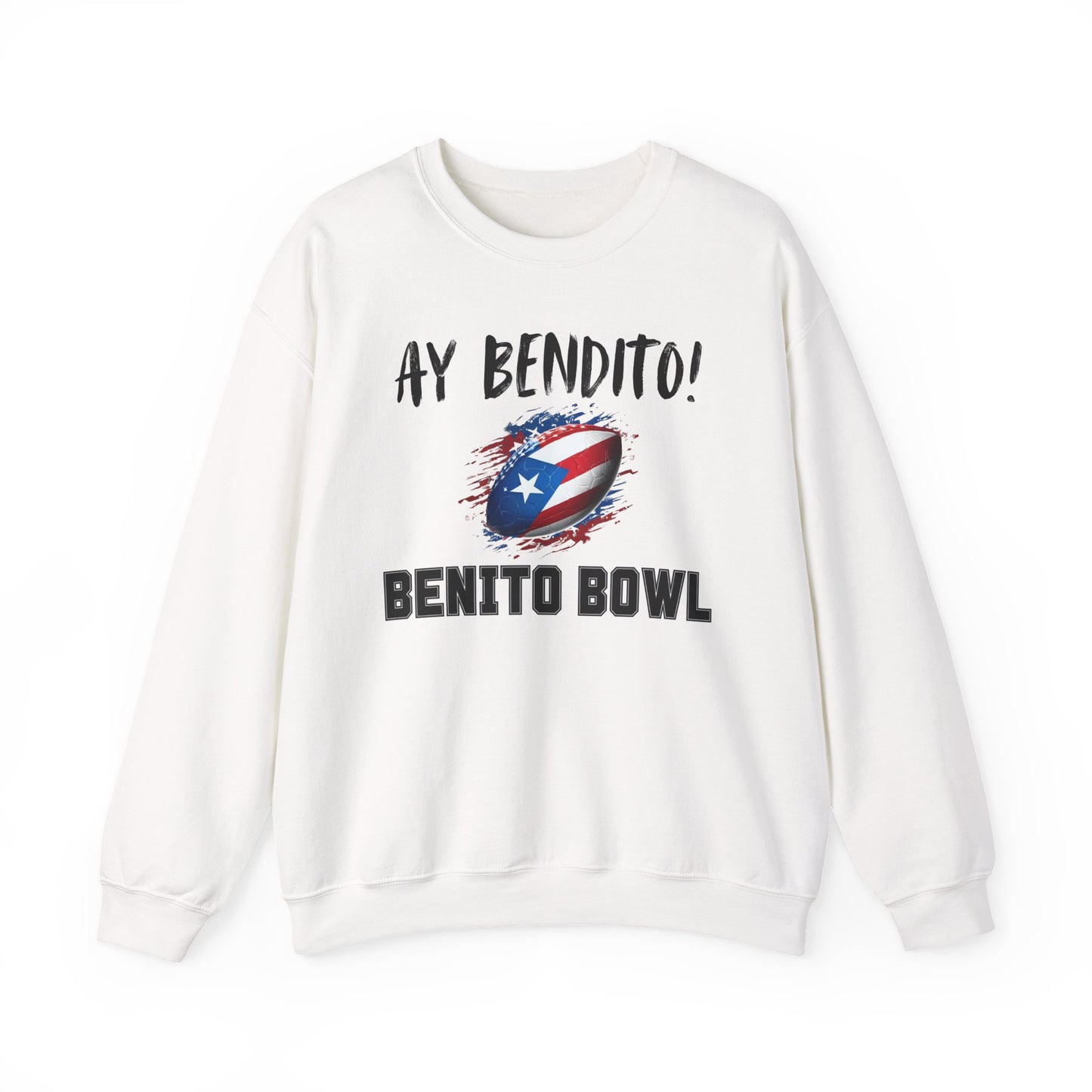Ay Bendito! Benito Bowl Sweatshirt, Halftime Benito Shirt, Football Fan Gift, Benito Sweatshirt, Puerto Rico Heritage Boriqua Pride Gift