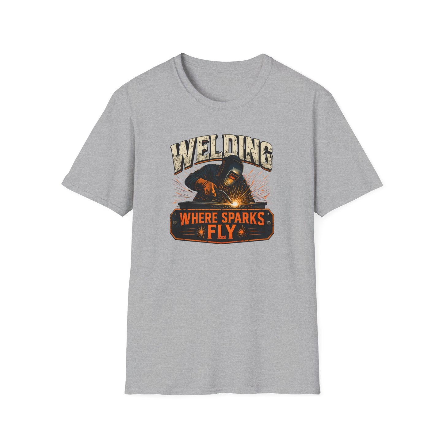 Welding Where Sparks Fly Shirt, Funny Welder T Shirt Gift, Welding Graphic Tee, Metal Worker Shirt, Blue Collar Tee