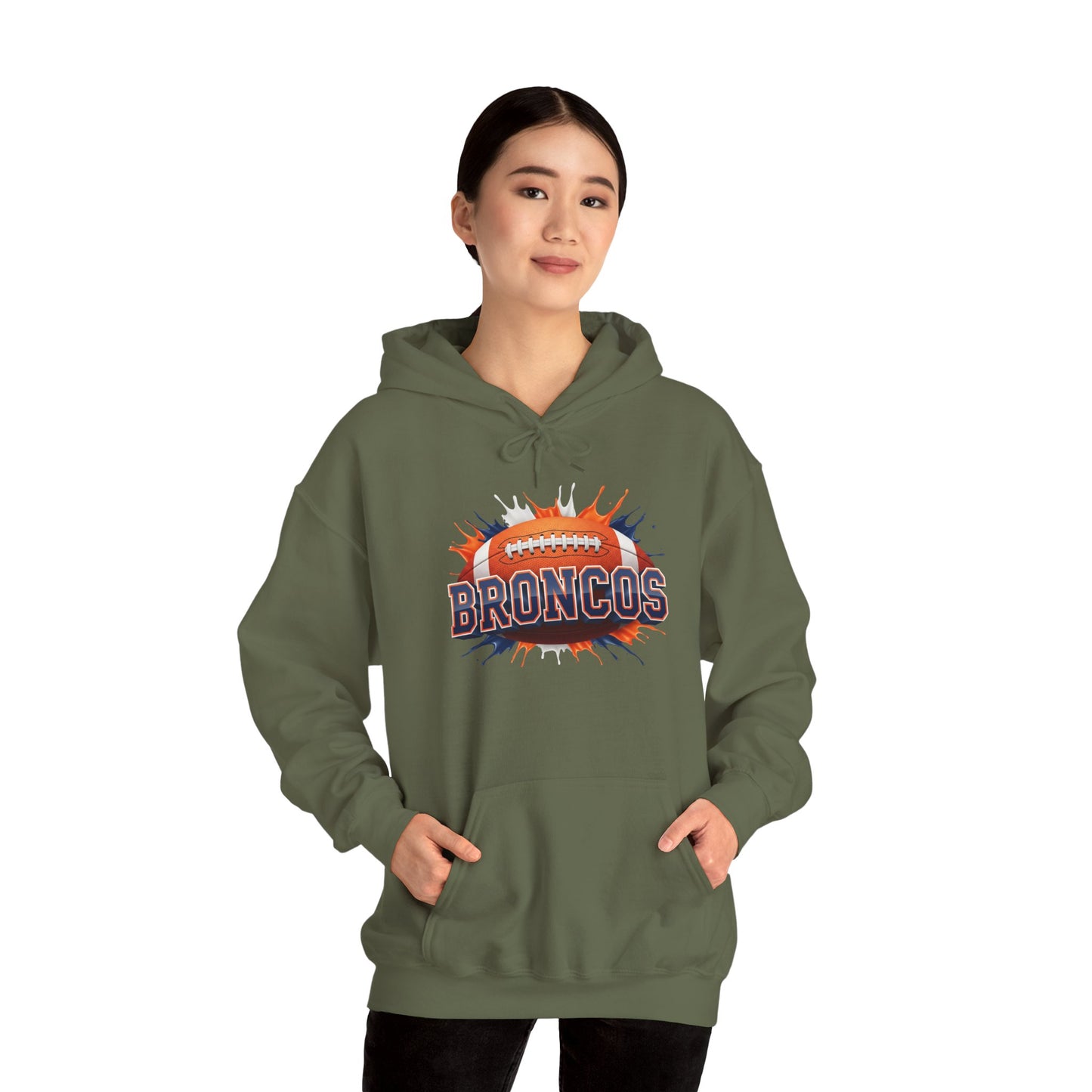 Denver Football Hoodie, Denver Team Hoodie, Football Gift for Denver Fans, Game Day Sports Fan Apparel, Football Fan Gift
