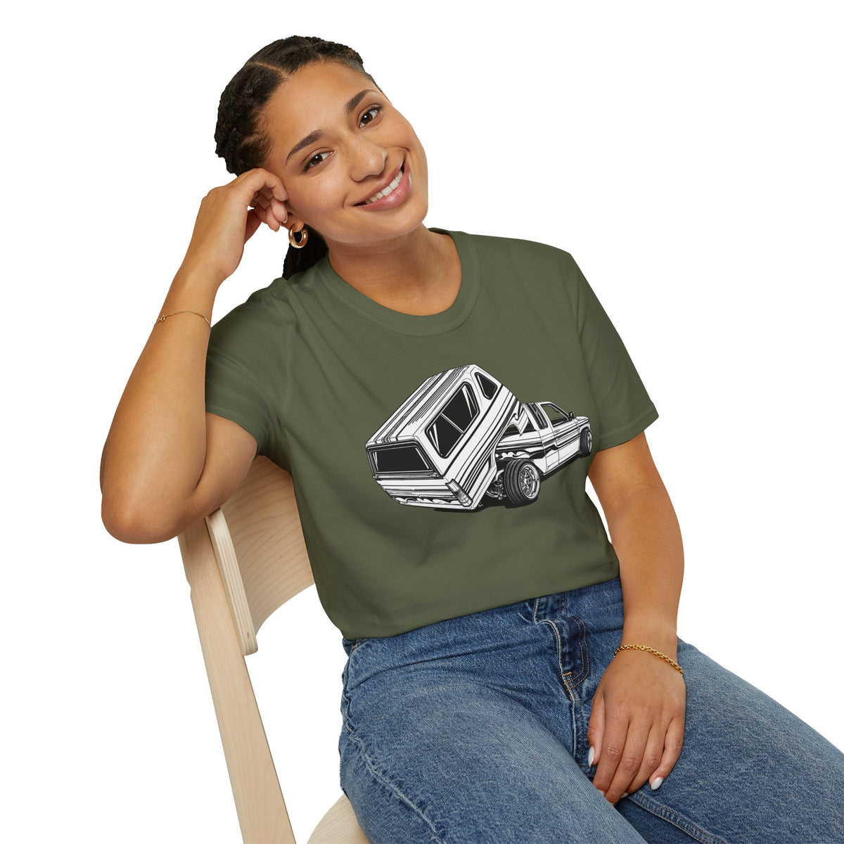 Mini Truck Lowrider Shirt, Lowrider Bed Dancer Truck T-Shirt, Custom Lowered Truck Tee, Car Enthusiast Gift