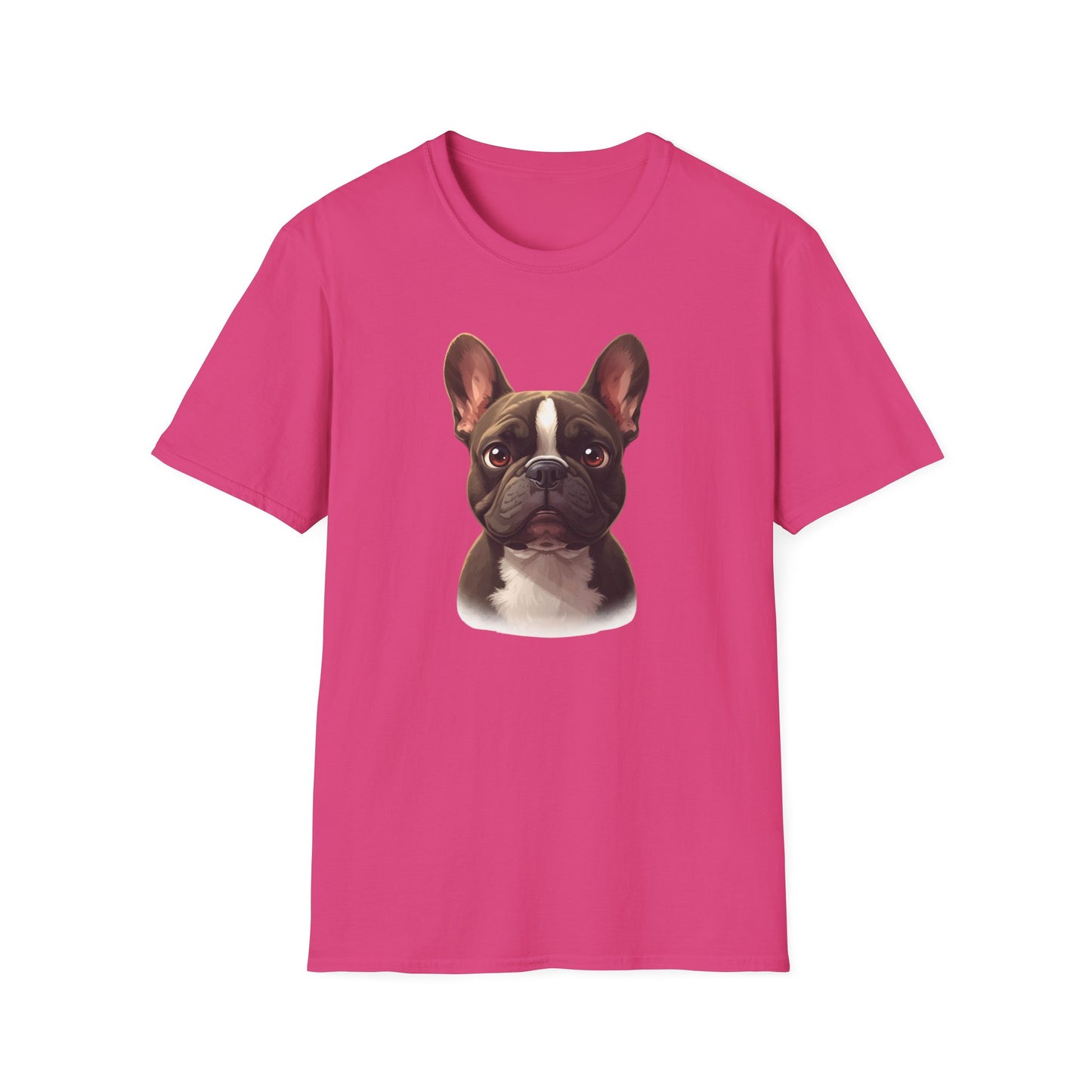 French Bulldog Dog Portrait Shirt – Frenchie Dog Lover Gift, Cute Dog Mom Tee, Dog Dad Shirt, Pet Breed Apparel