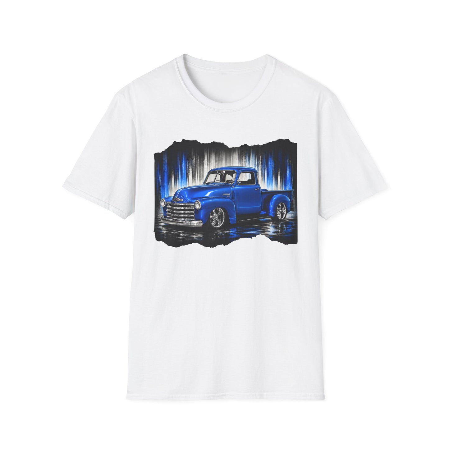 Vintage Truck Shirt, Blue Pickup Truck Tee, Classic Truck Graphic Shirt, Truck Enthusiast Gift, Retro Auto Unisex Tee