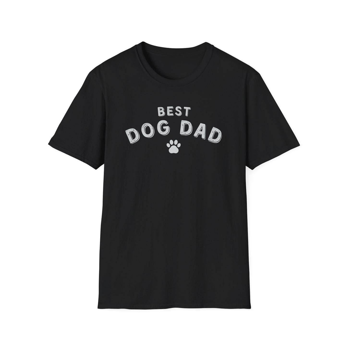 Best Dog Dad T-Shirt – Funny Dog Lover Shirt for Men, Paw Print Pet Dad Tee, Dog Father Gift