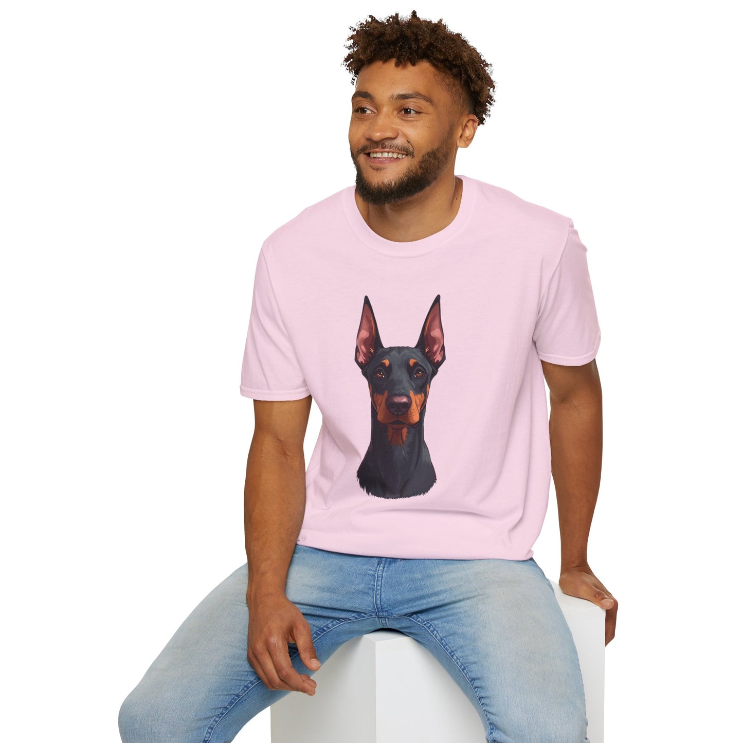 Doberman Dog Portrait Shirt – Doberman Dog Lover Gift, Cute Dog Mom Tee, Dog Dad Shirt, Pet Breed Apparel