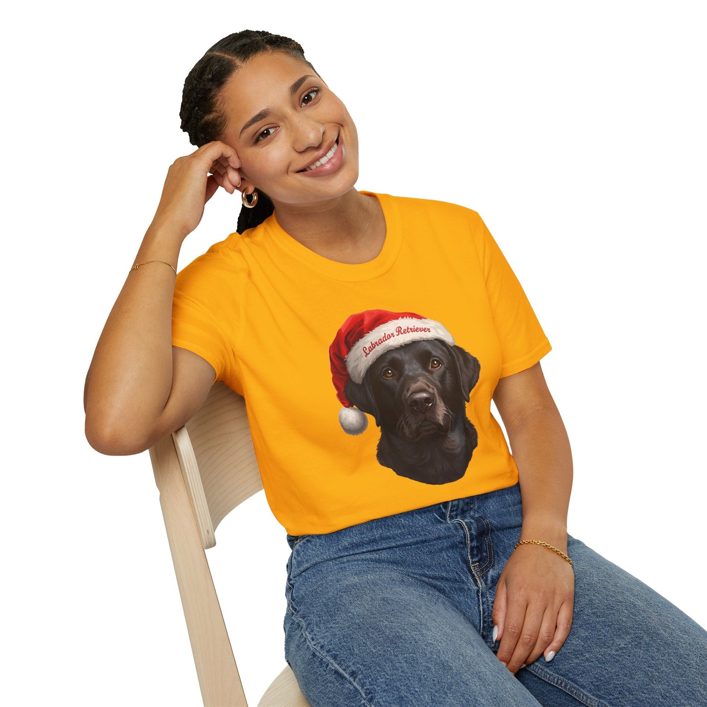 Labrador Retriever Dog Portrait Shirt – Black Lab Dog Lover Gift, Cute Dog Mom Tee, Dog Dad Shirt, Pet Breed Apparel