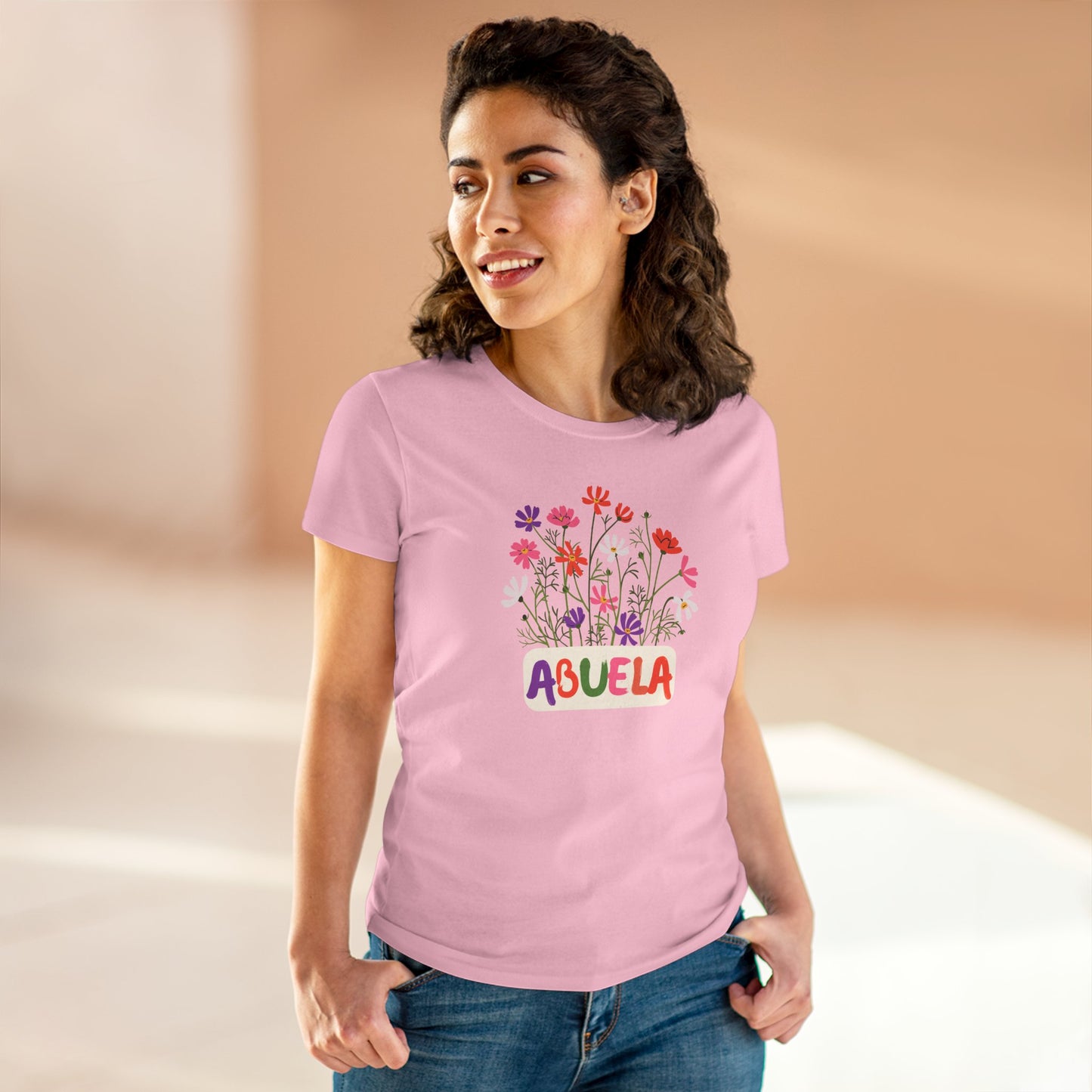 Abuela con Flores Shirt, Gift for Grandma, Gift for Abuela, Mothers Day Gift, Dia de las madres regalo, Abuela Gifts, Gift for Mom