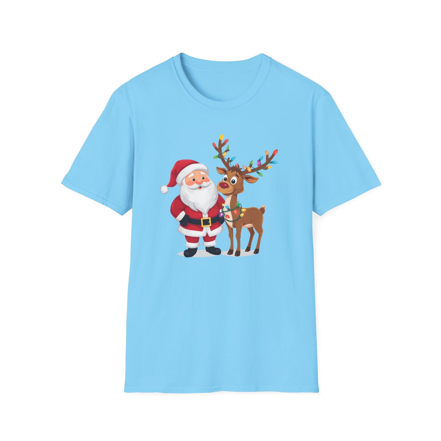 Santa and Rudolph Shirt, Family Christmas Shirts, Christmas T Shirt, Holiday Shirt, Cute Xmas Shirt for the family, Holiday Gift