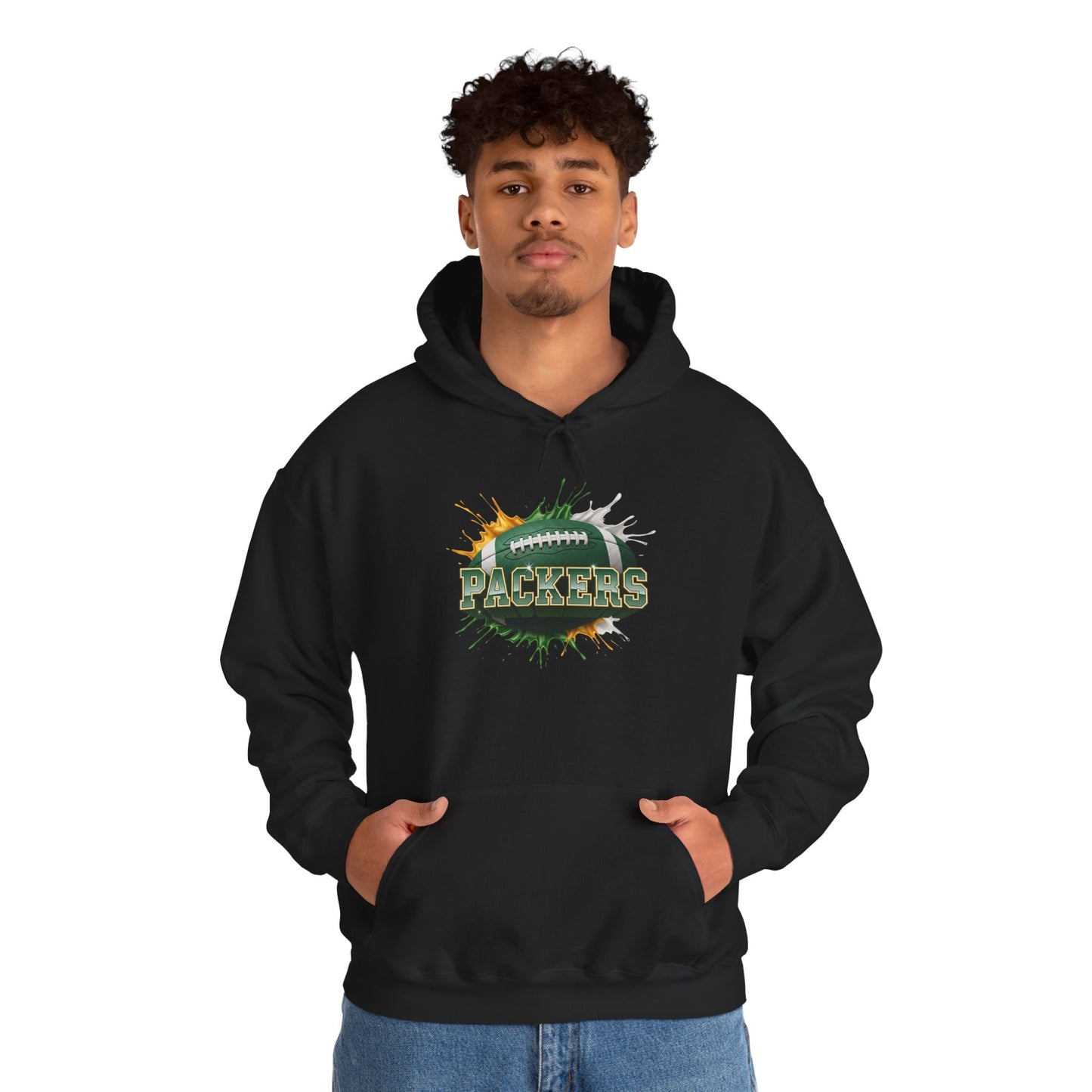 Green Bay Football Hoodie, Green Bay Team Hoodie, Football Gift for Green Bay Fans, Game Day Sports Fan Apparel, Football Fan Gift